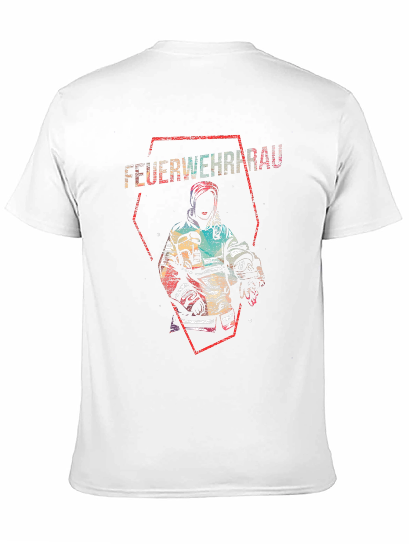 Feuerwehrfrau T-Shirt Firefighter Design