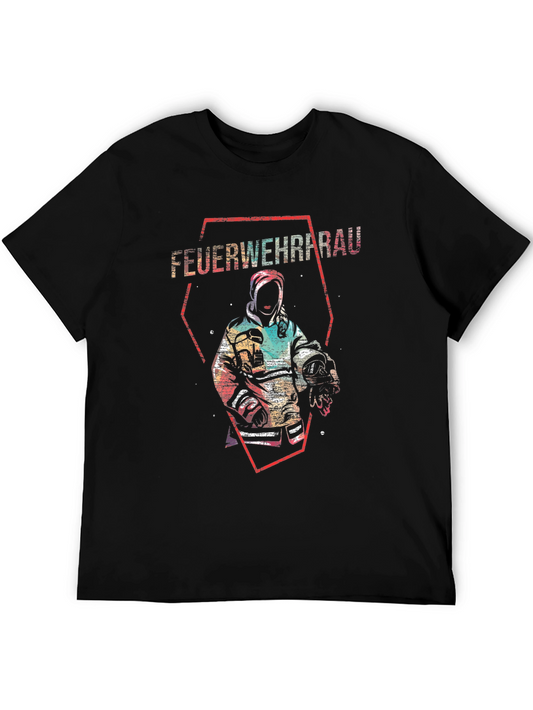 Feuerwehrfrau T-Shirt Firefighter Design