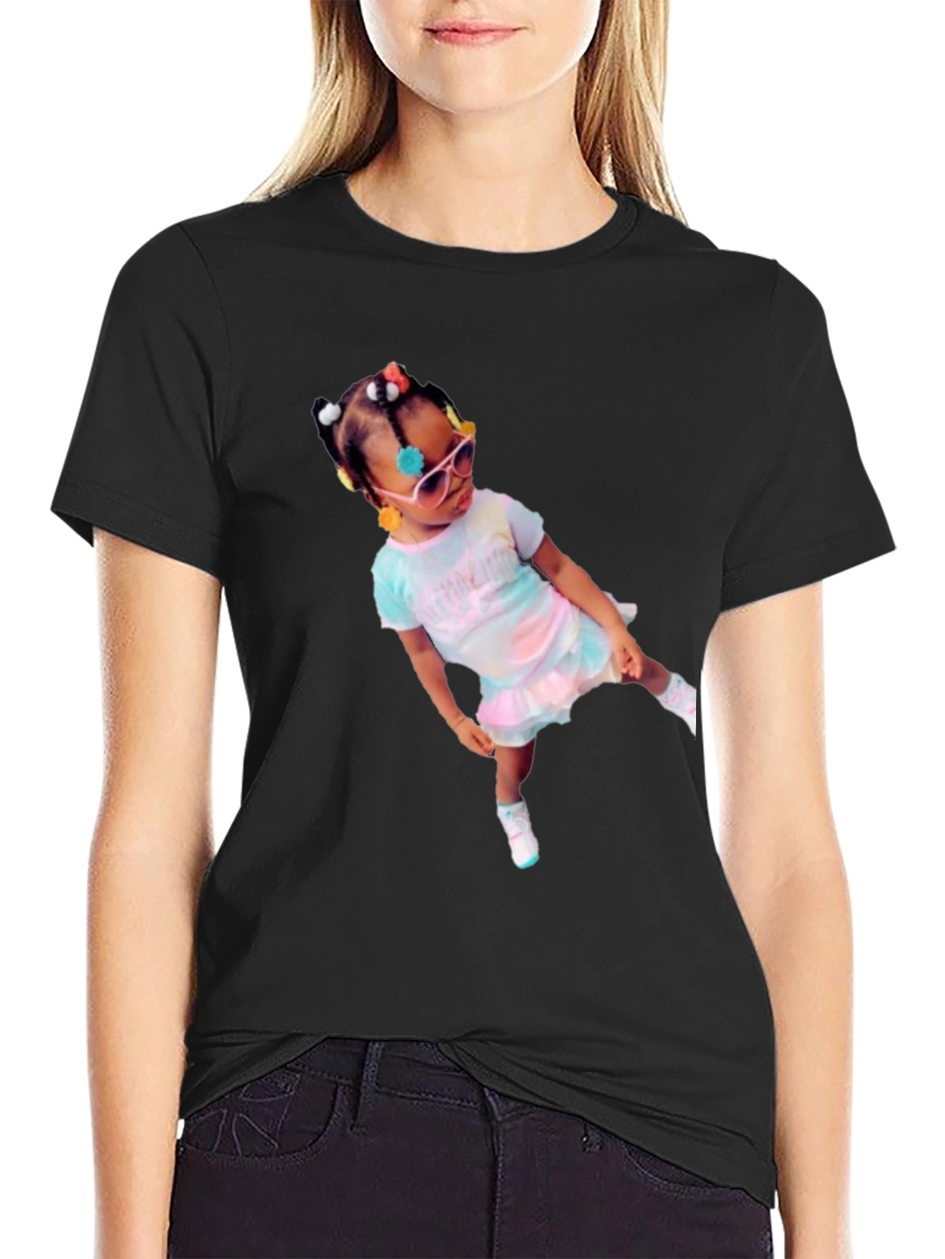 Stylish T-Shirt with Cute Kid Graphic