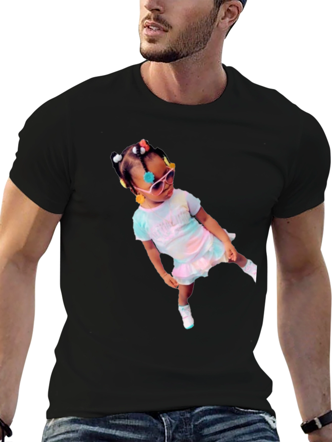 Stylish T-Shirt with Cute Kid Graphic