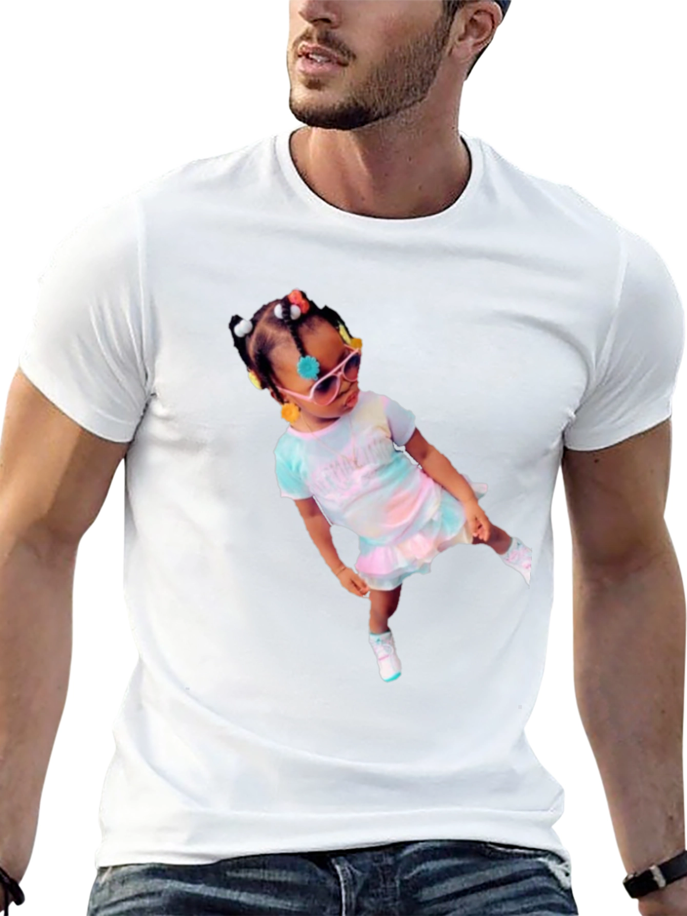 Stylish T-Shirt with Cute Kid Graphic