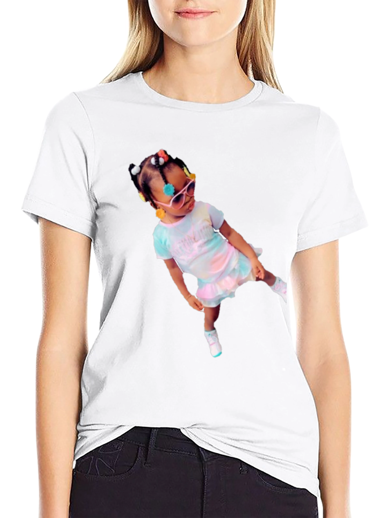 Stylish T-Shirt with Cute Kid Graphic