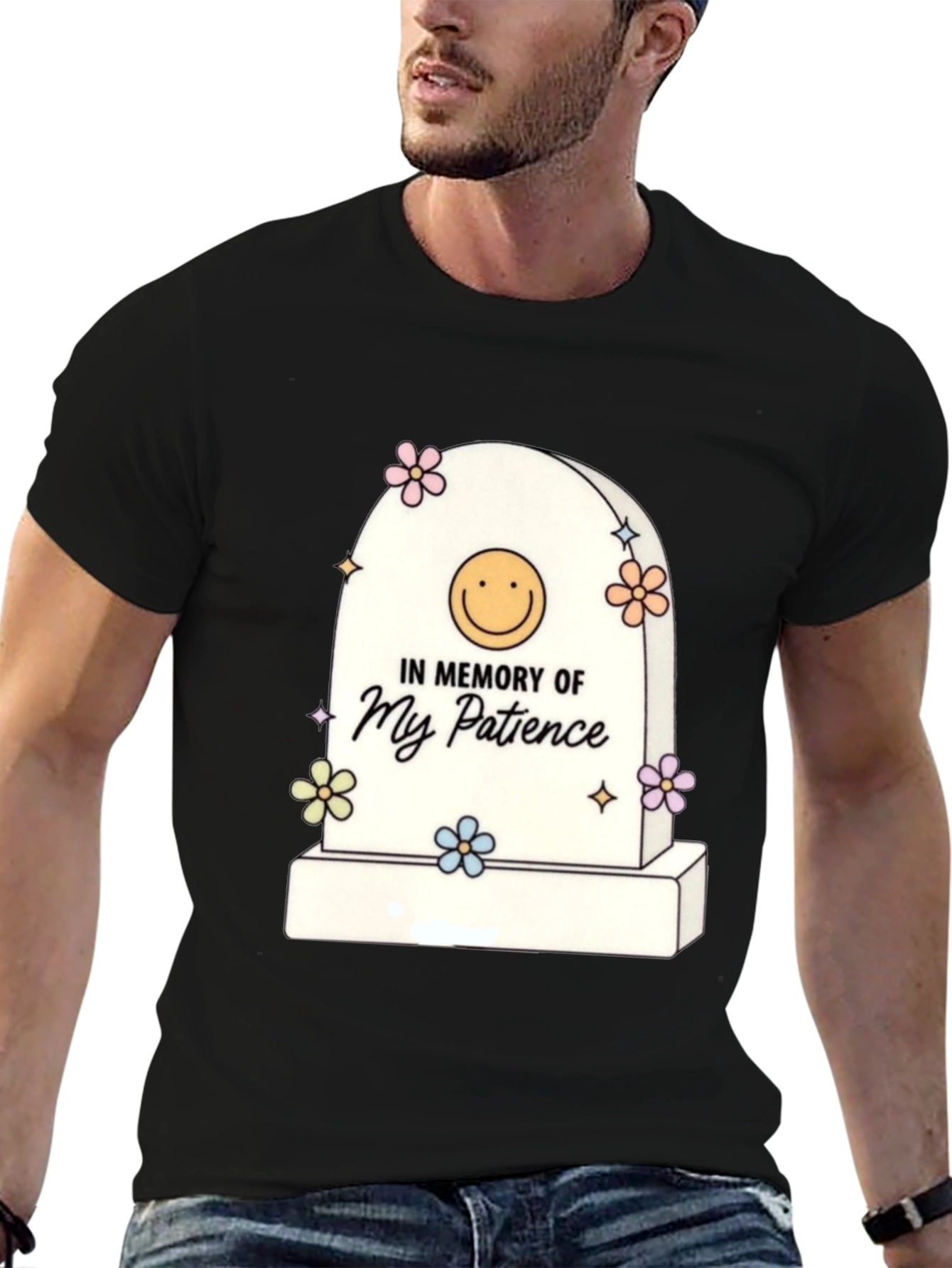 In Memory of My Patience Funny Graphic Tee