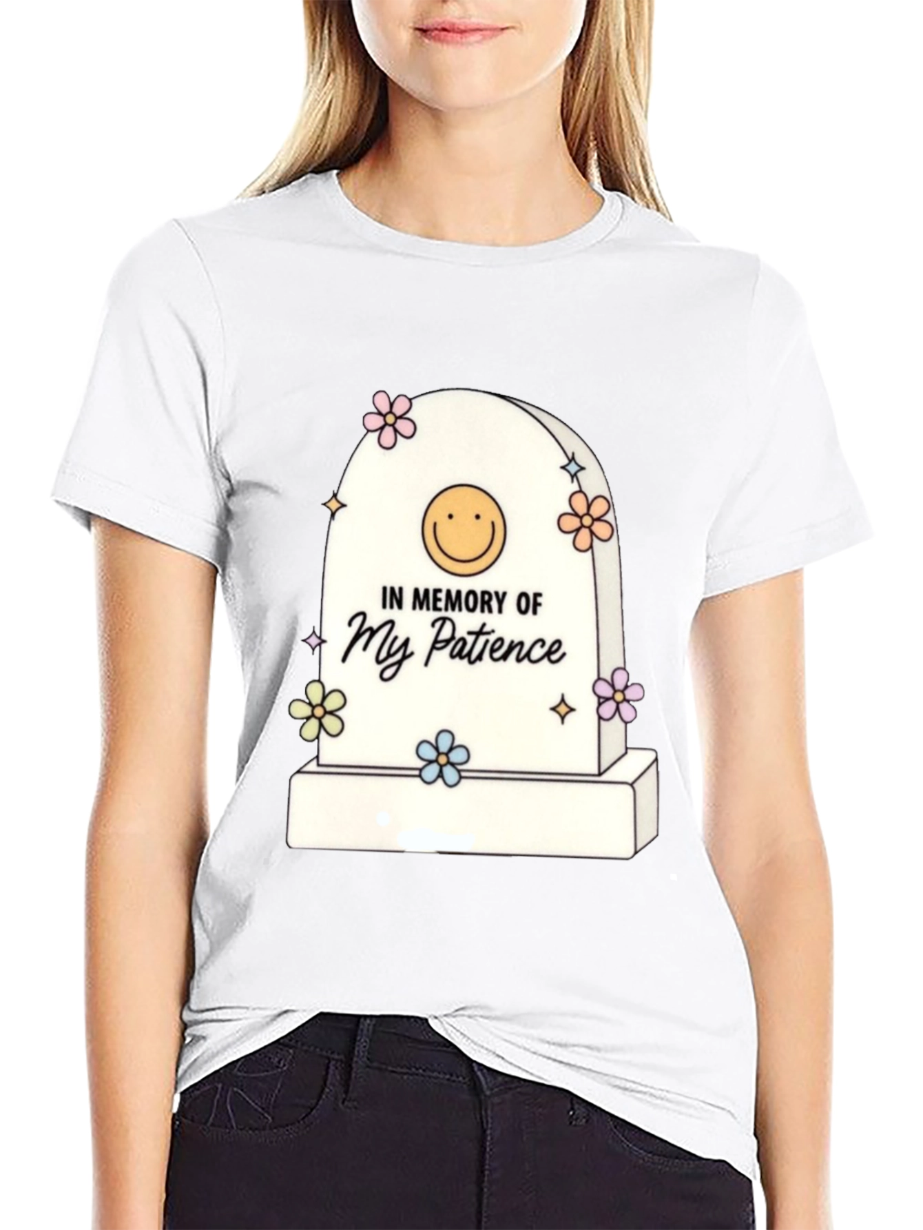 In Memory of My Patience Funny Graphic Tee