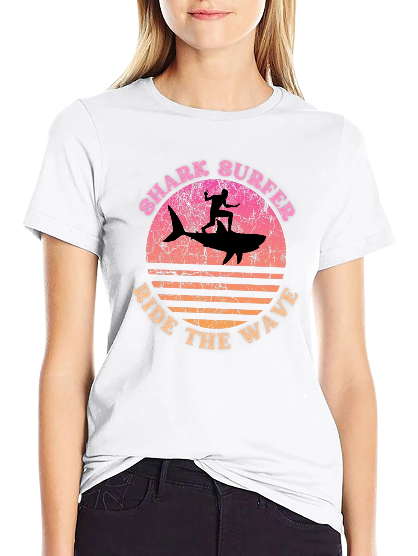Shark Surfer Tee - Ride the Wave T-Shirt