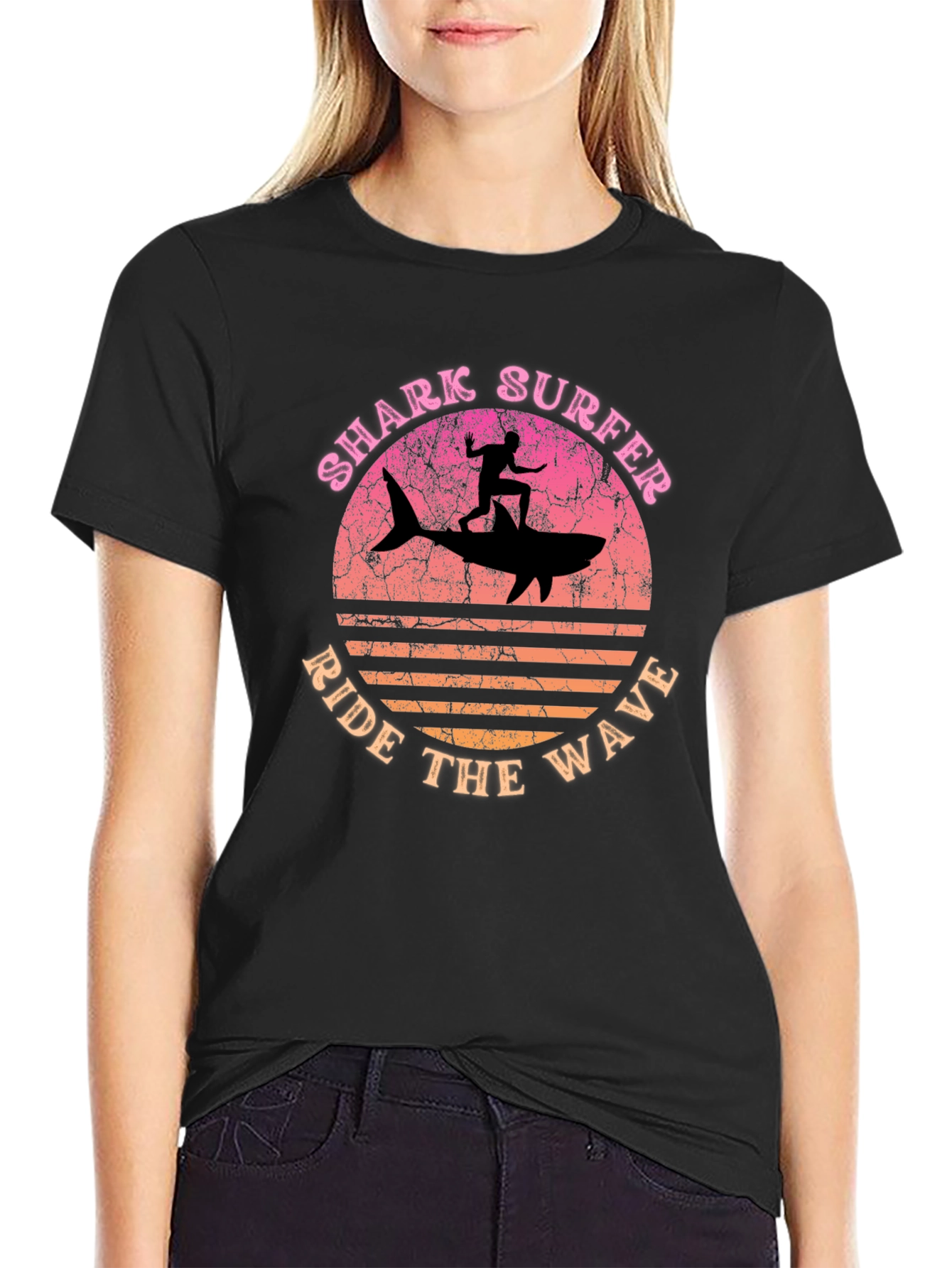 Shark Surfer Tee - Ride the Wave T-Shirt
