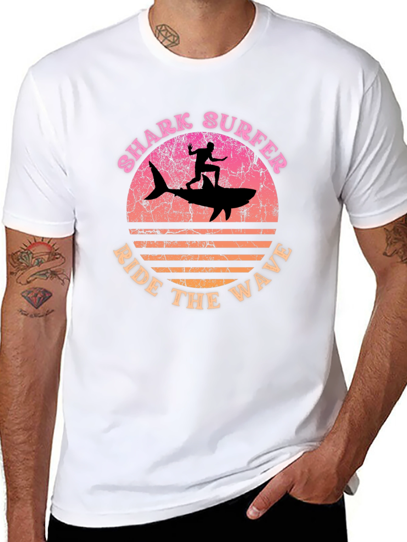 Shark Surfer Tee - Ride the Wave T-Shirt