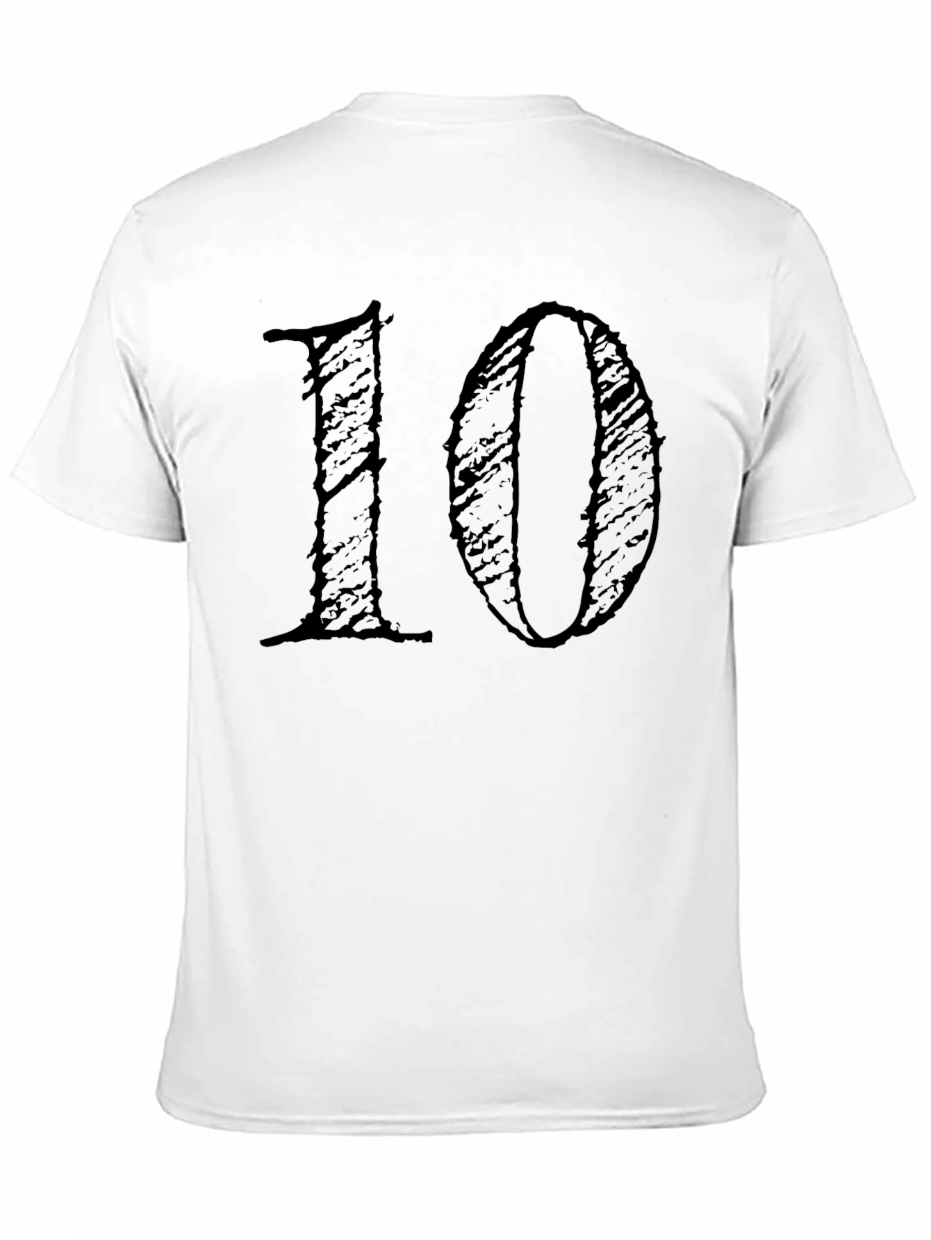 Bold Number 10 Graphic Tee - Unisex Casual Top