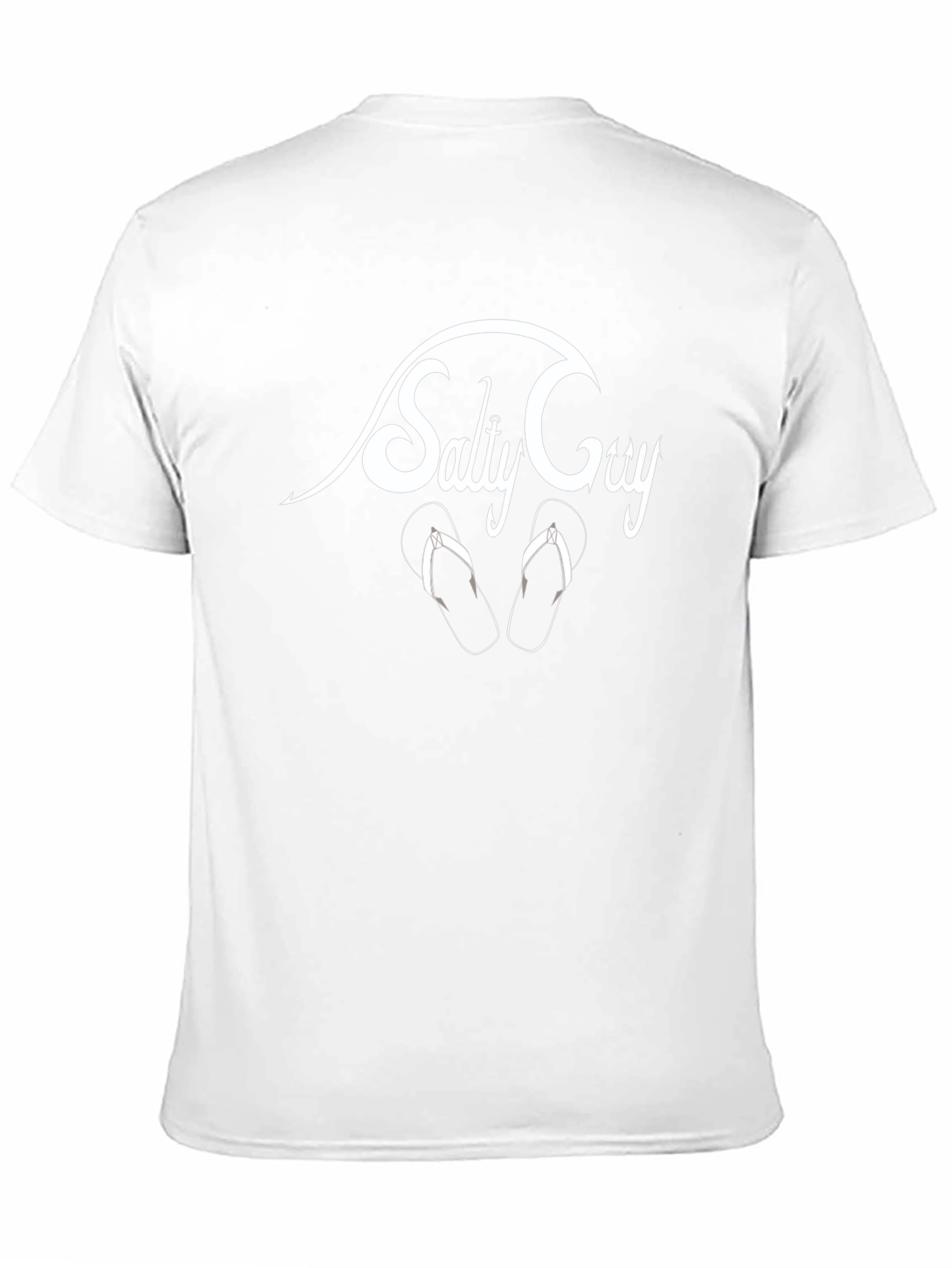 Salty Guy Black Graphic Tee - Beach Vibes T-Shirt