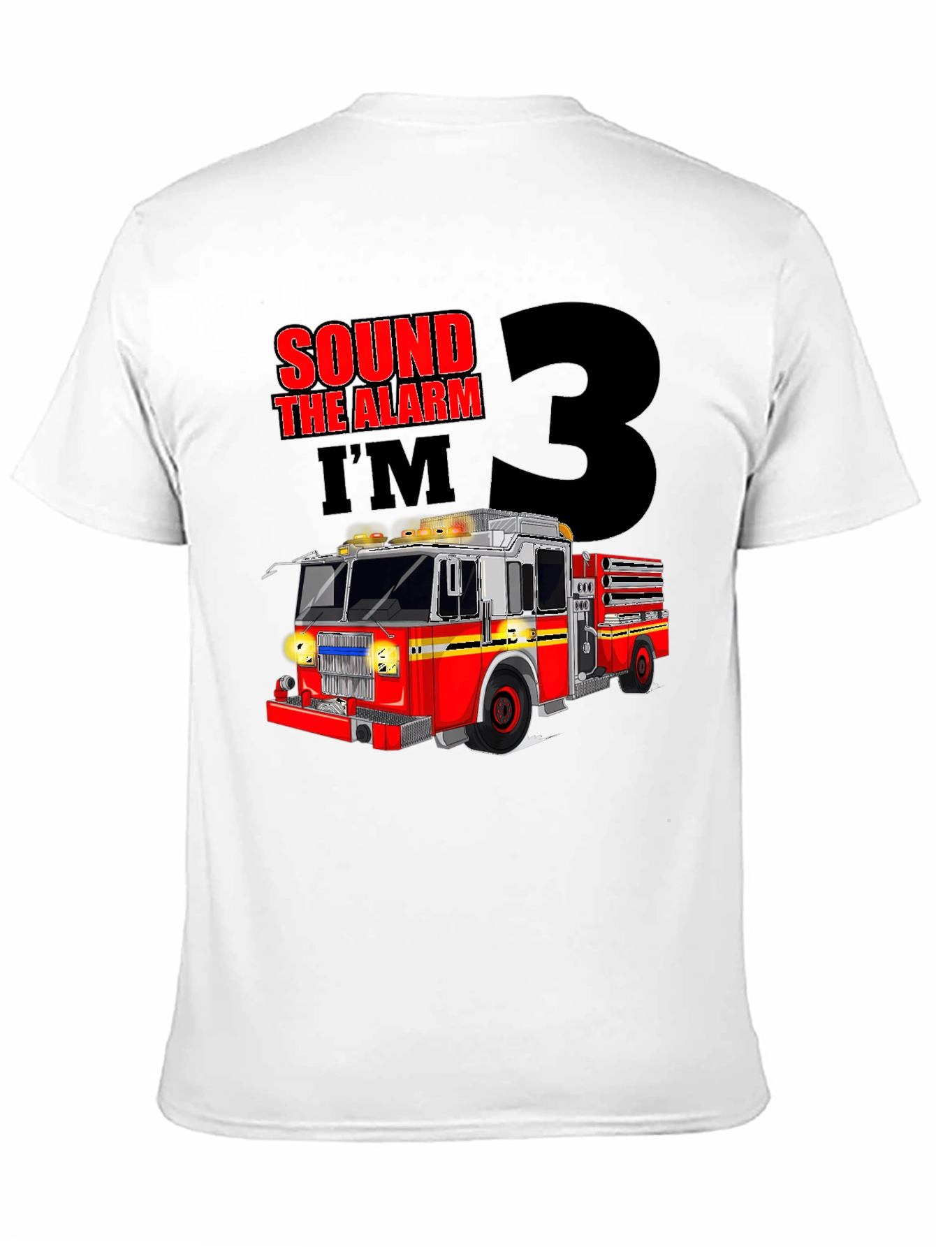 Fire Truck 3rd Birthday T-Shirt