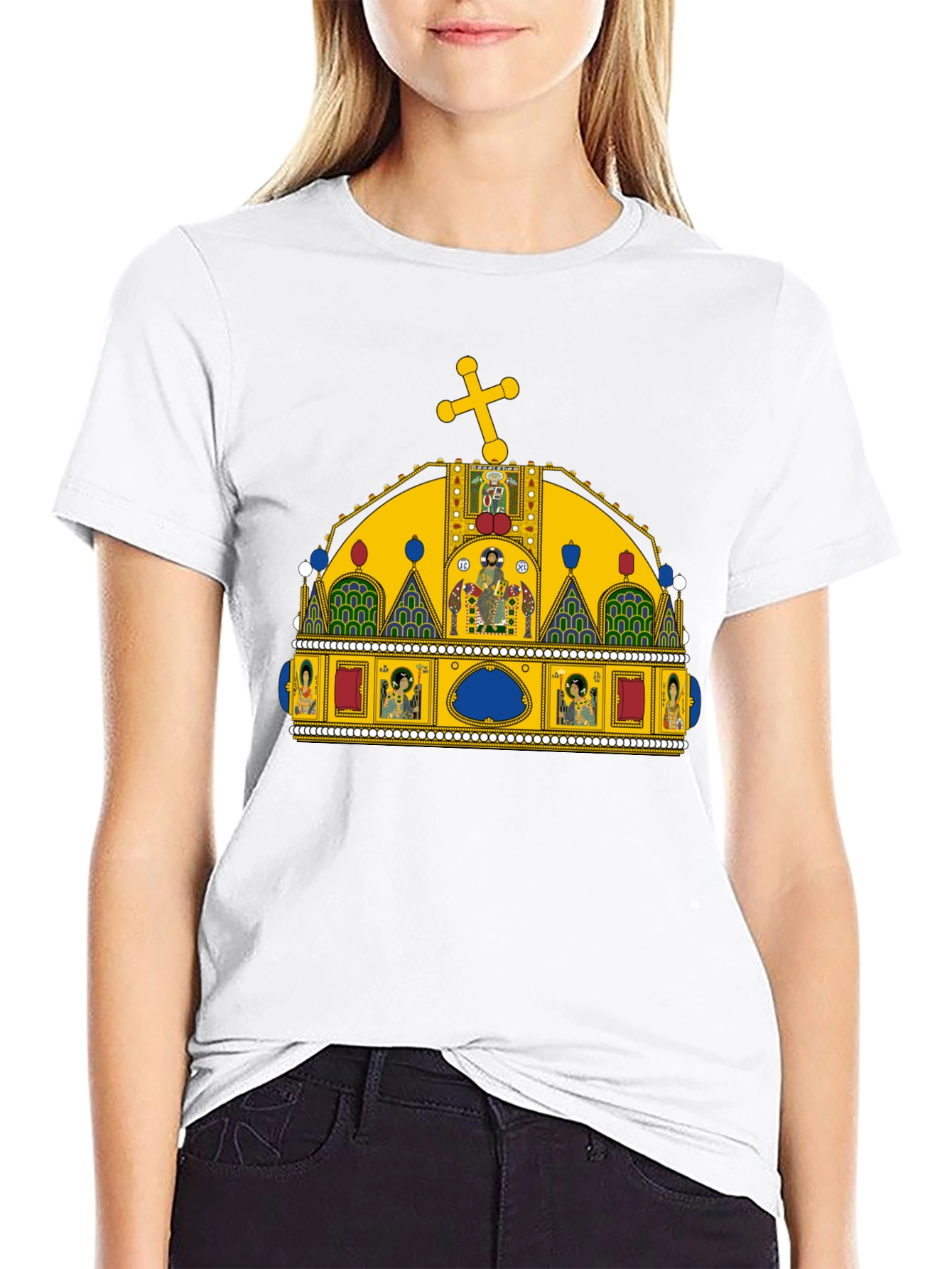 Crown Graphic Tee - Black