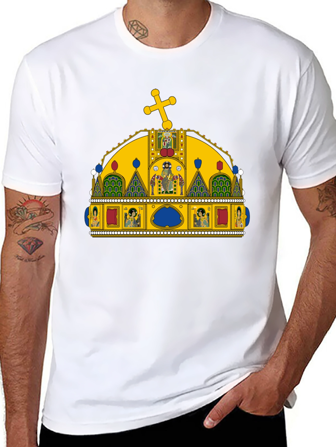 Crown Graphic Tee - Black