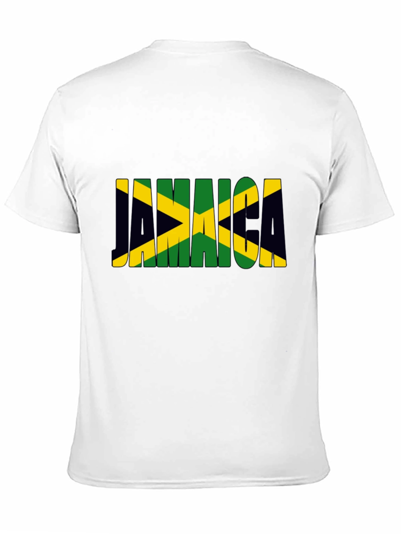 Jamaica Flag T-Shirt - Black Crew Neck Tee