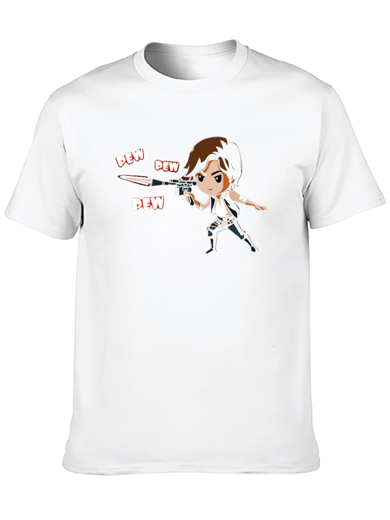 Han Solo Cartoon Style Graphic T-Shirt