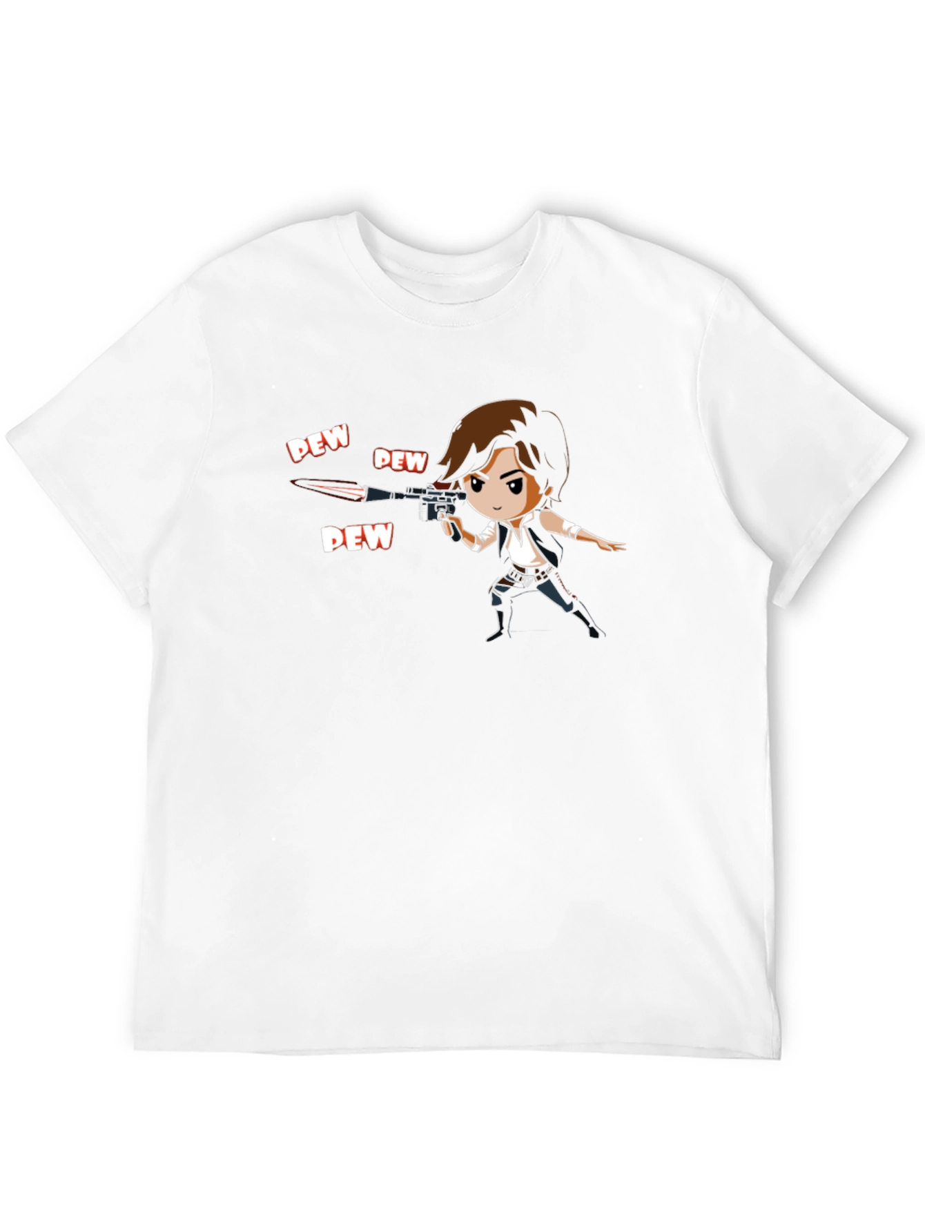 Han Solo Cartoon Style Graphic T-Shirt