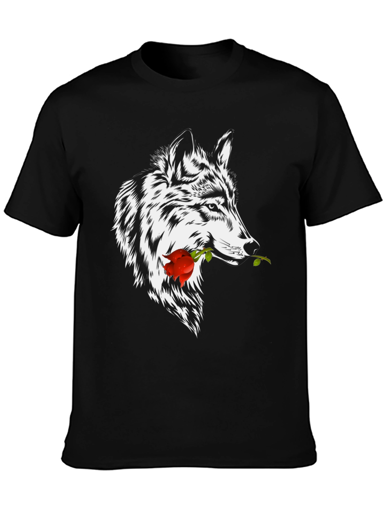 Wolf & Rose Graphic Tee - Black