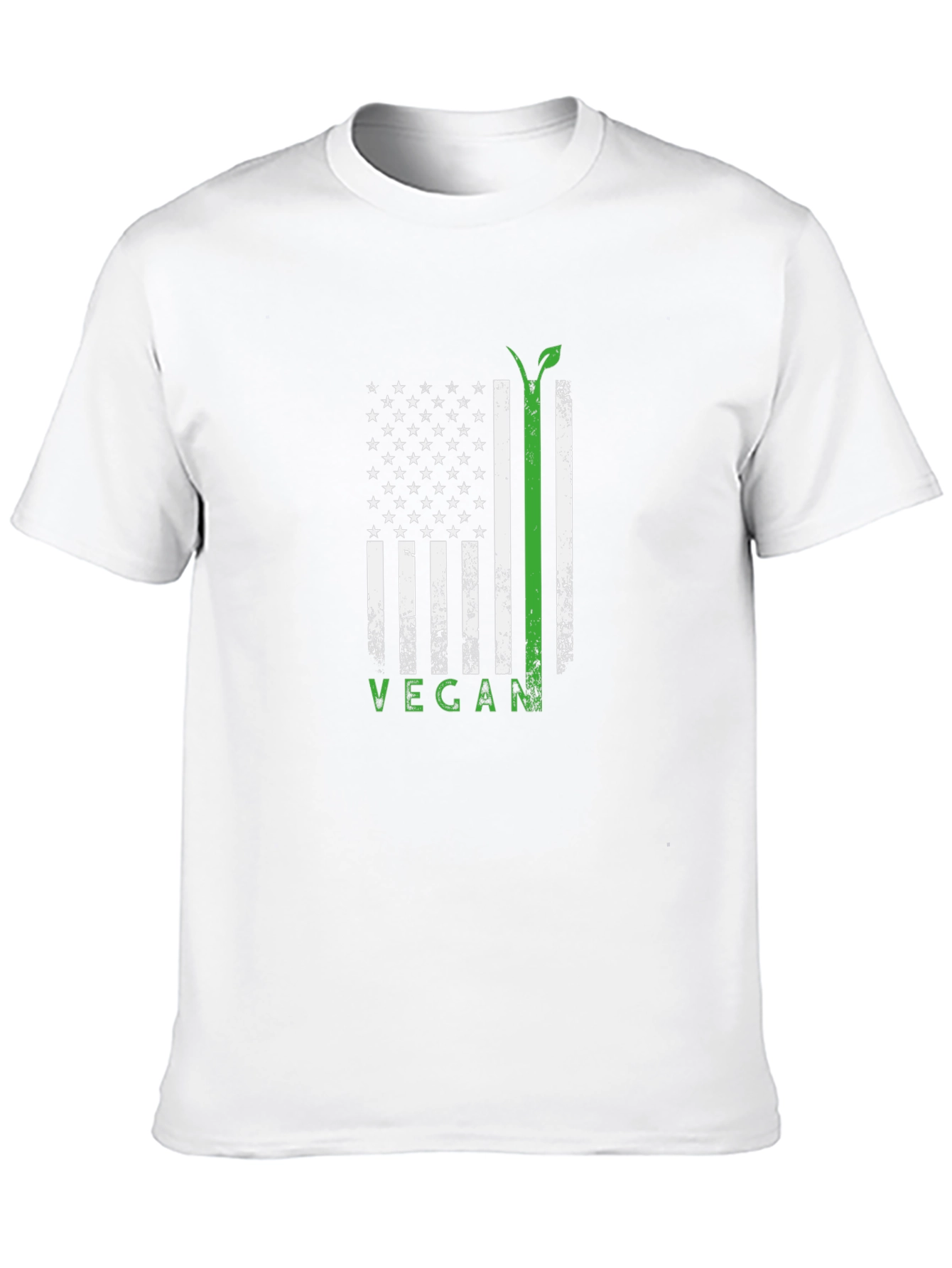 Vegan USA Flag T-Shirt - Black