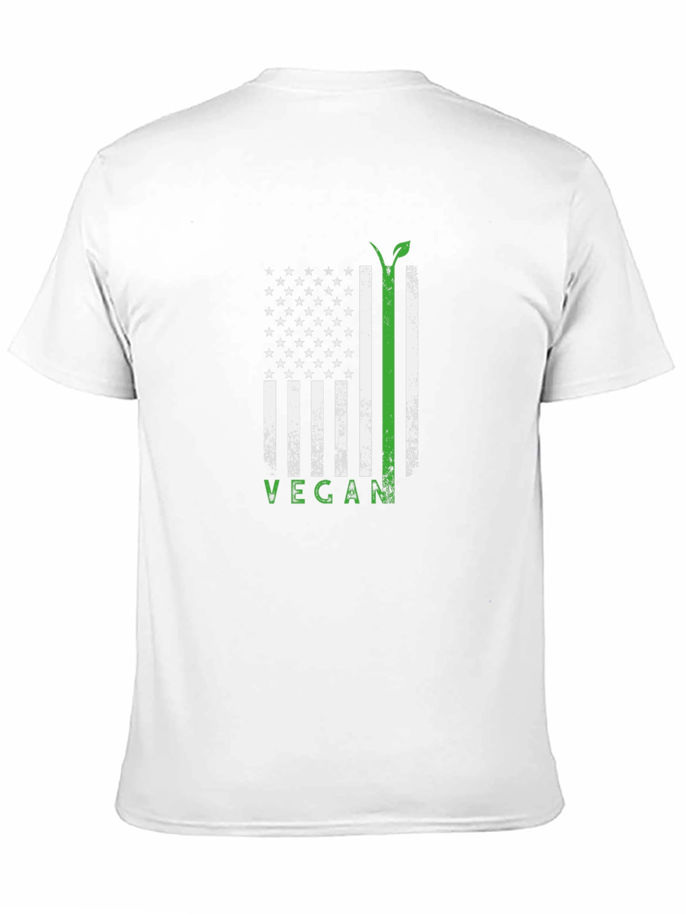 Vegan USA Flag T-Shirt - Black