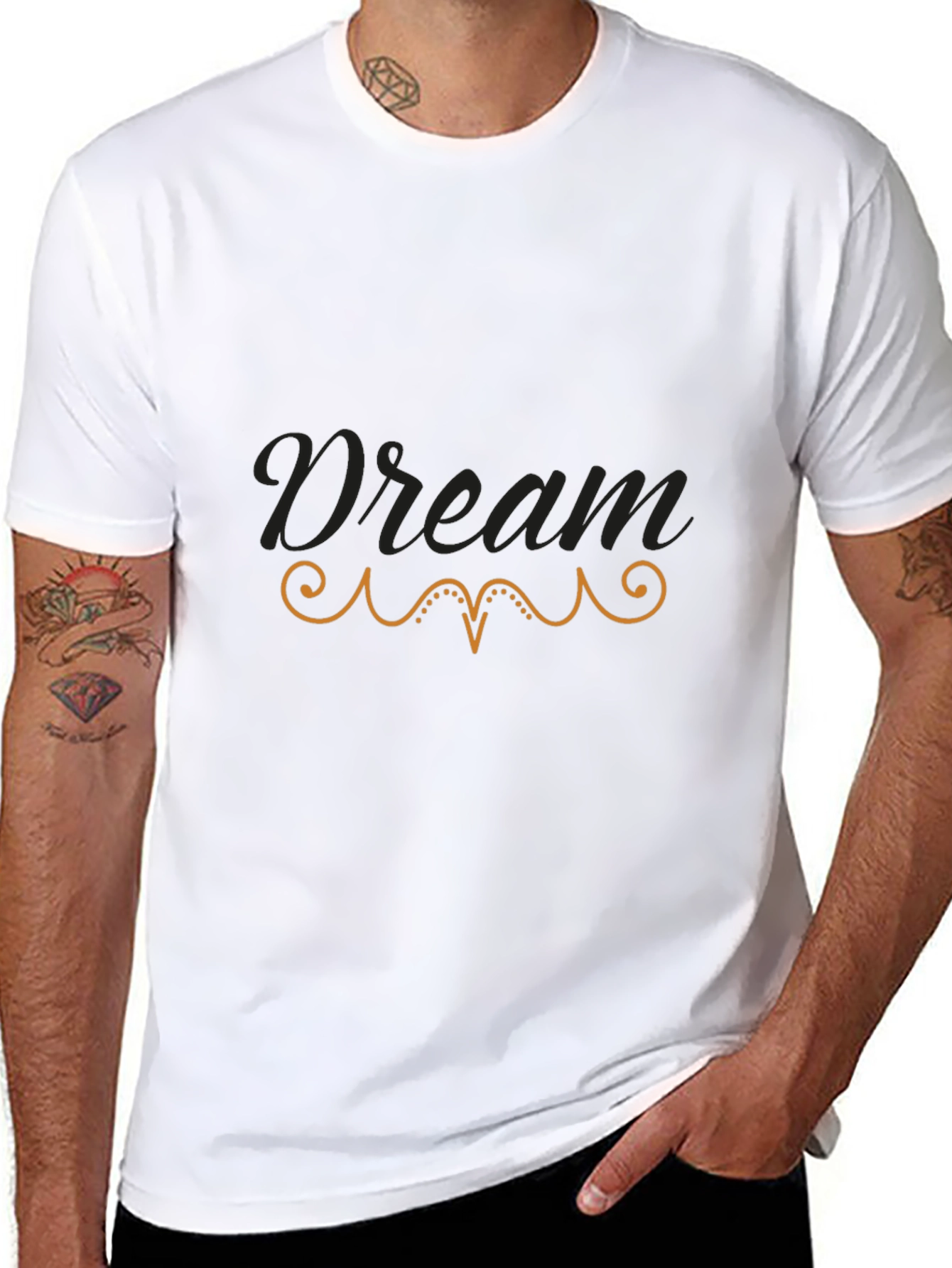 Dream Graphic Tee - Stylish Black Cotton T-Shirt