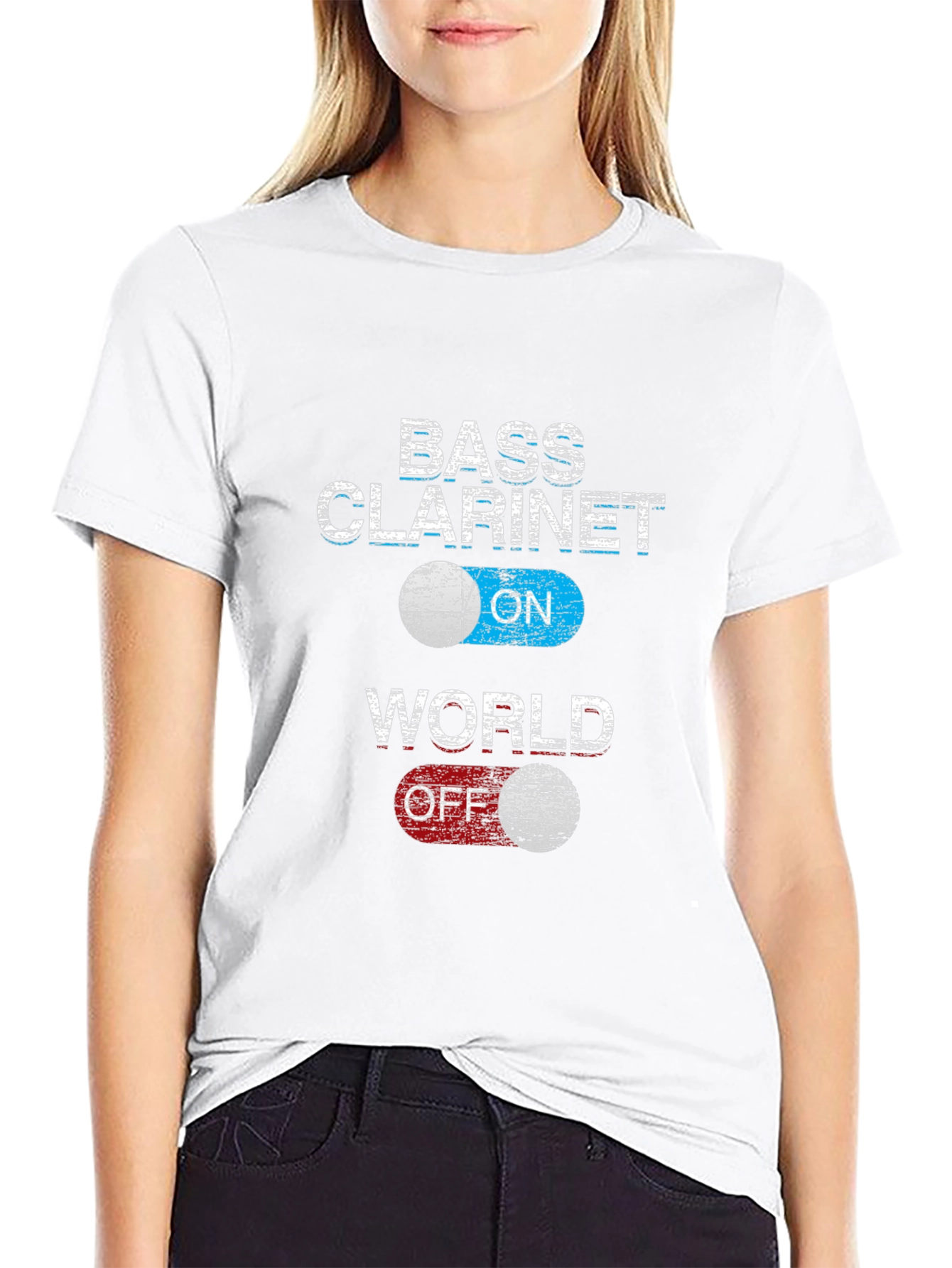 Bass Clarinet ON World OFF T-Shirt
