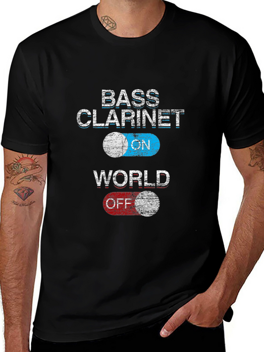 Bass Clarinet ON World OFF T-Shirt