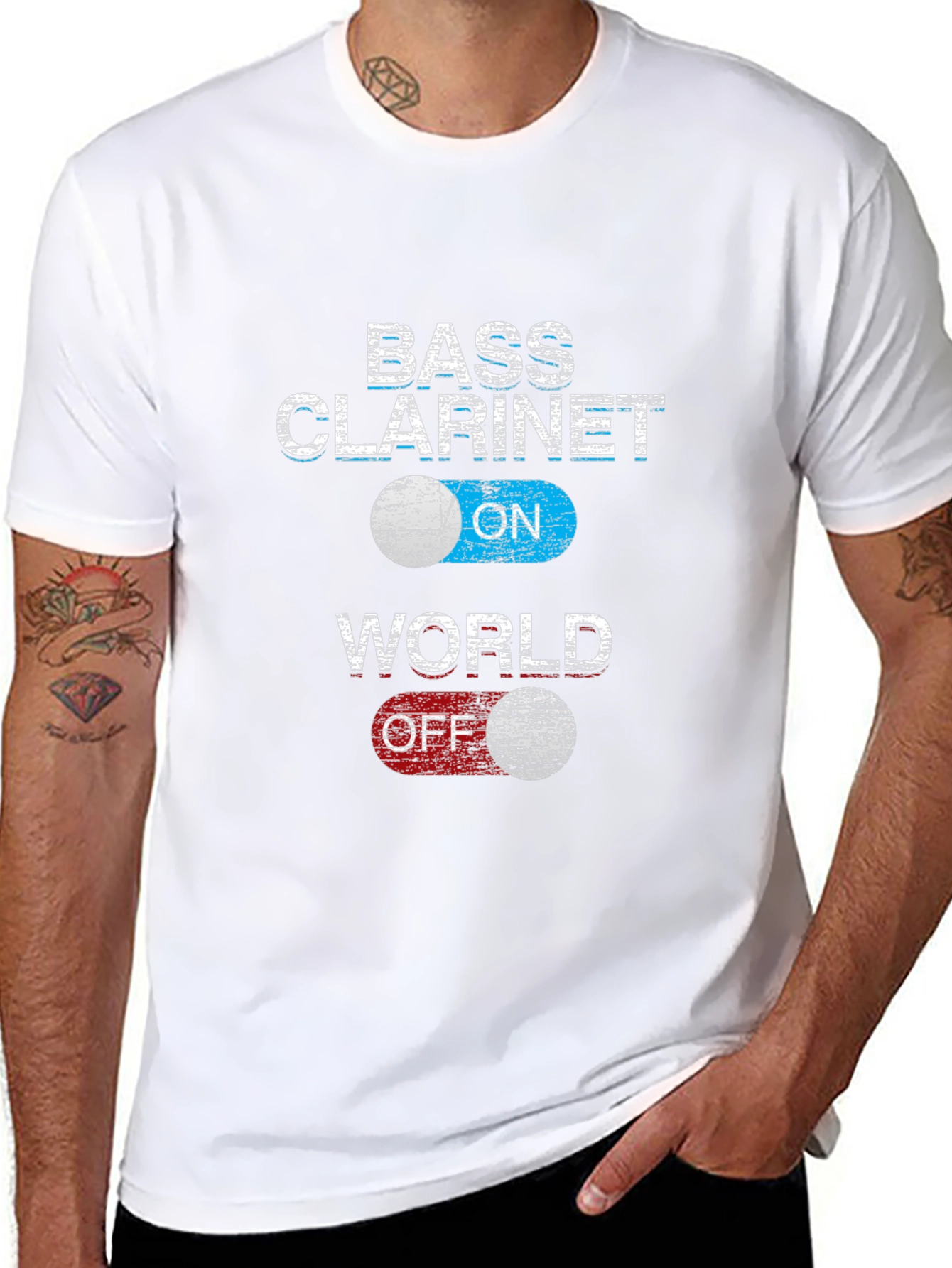 Bass Clarinet ON World OFF T-Shirt