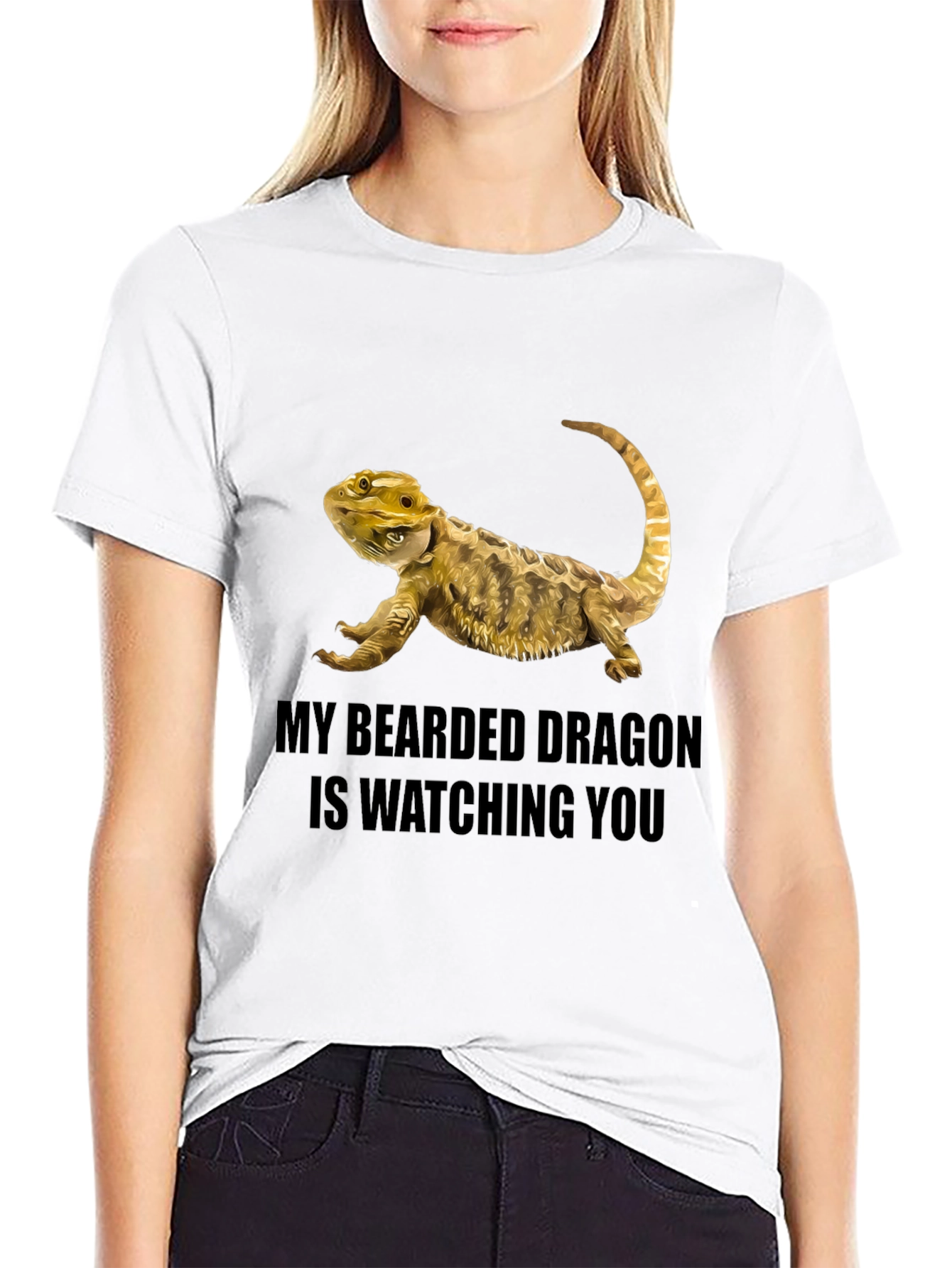 Bearded Dragon Watching T-Shirt