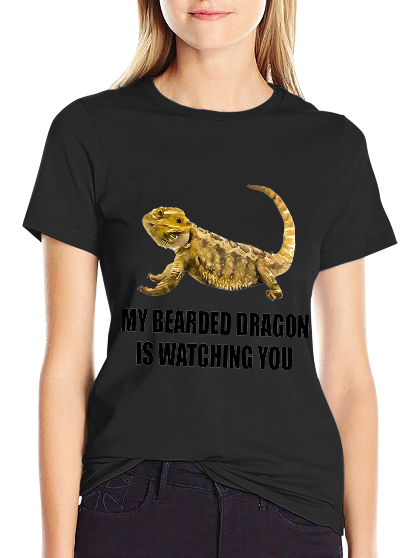 Bearded Dragon Watching T-Shirt