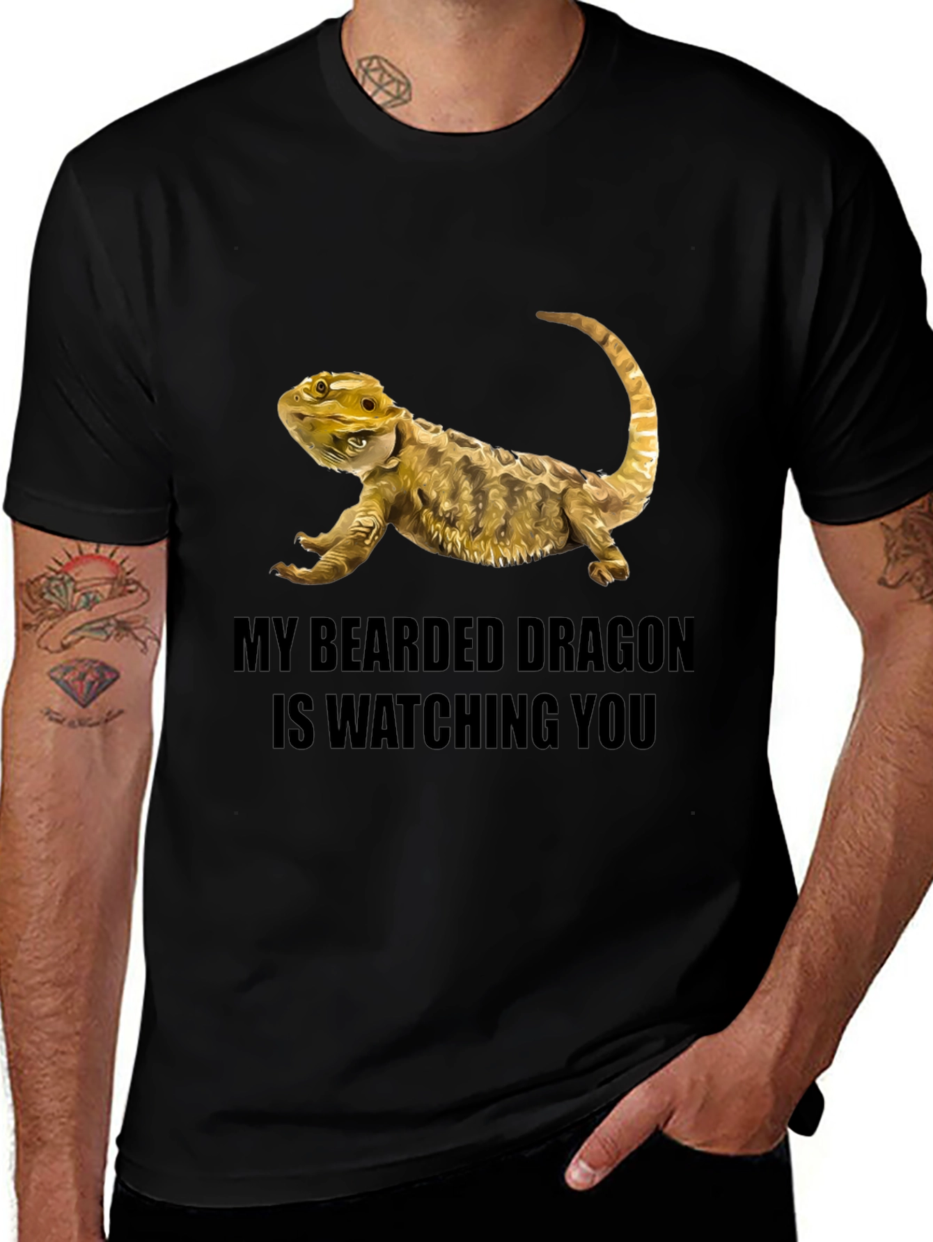 Bearded Dragon Watching T-Shirt