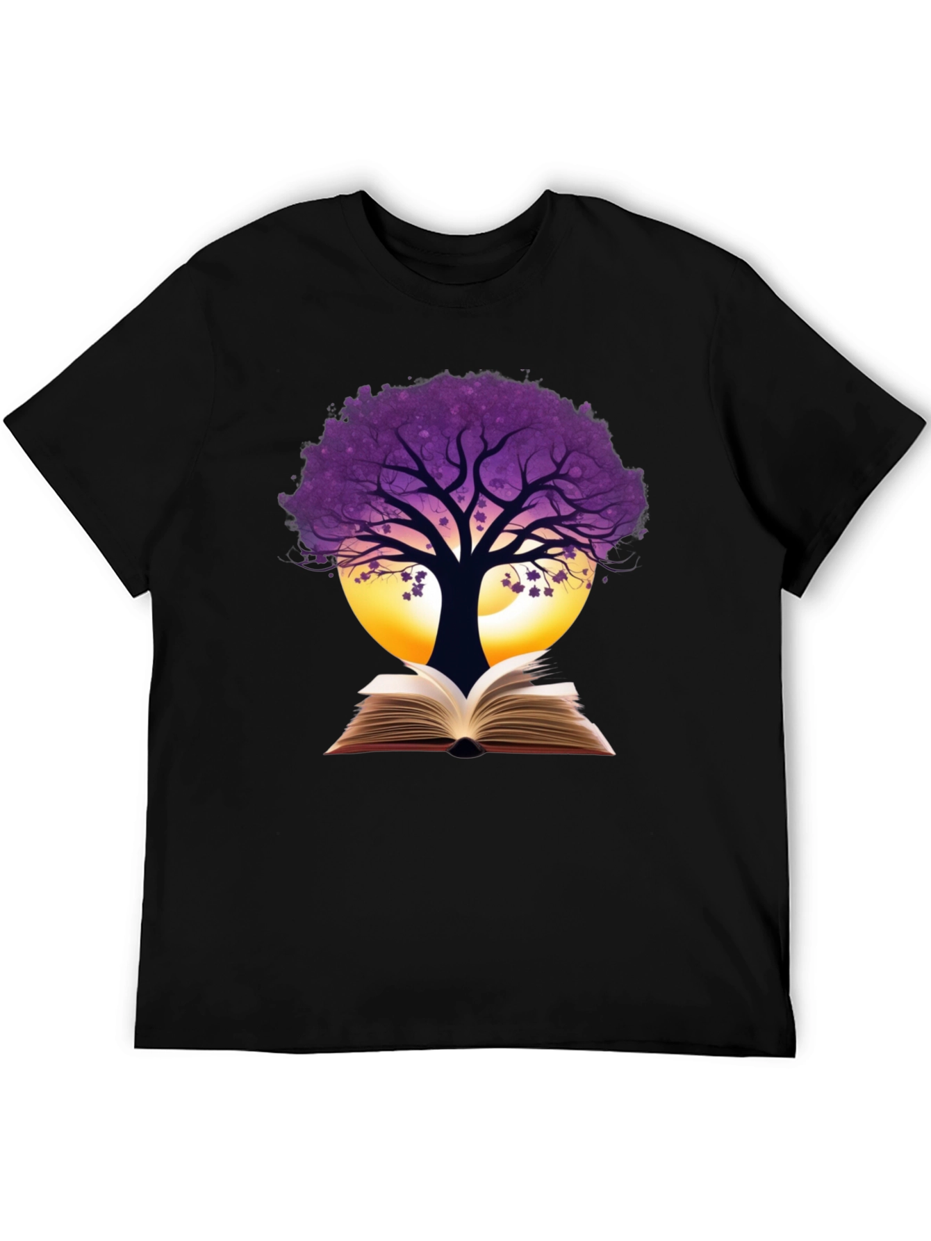 Book Tree Graphic Tee - Nature Reader Shirt