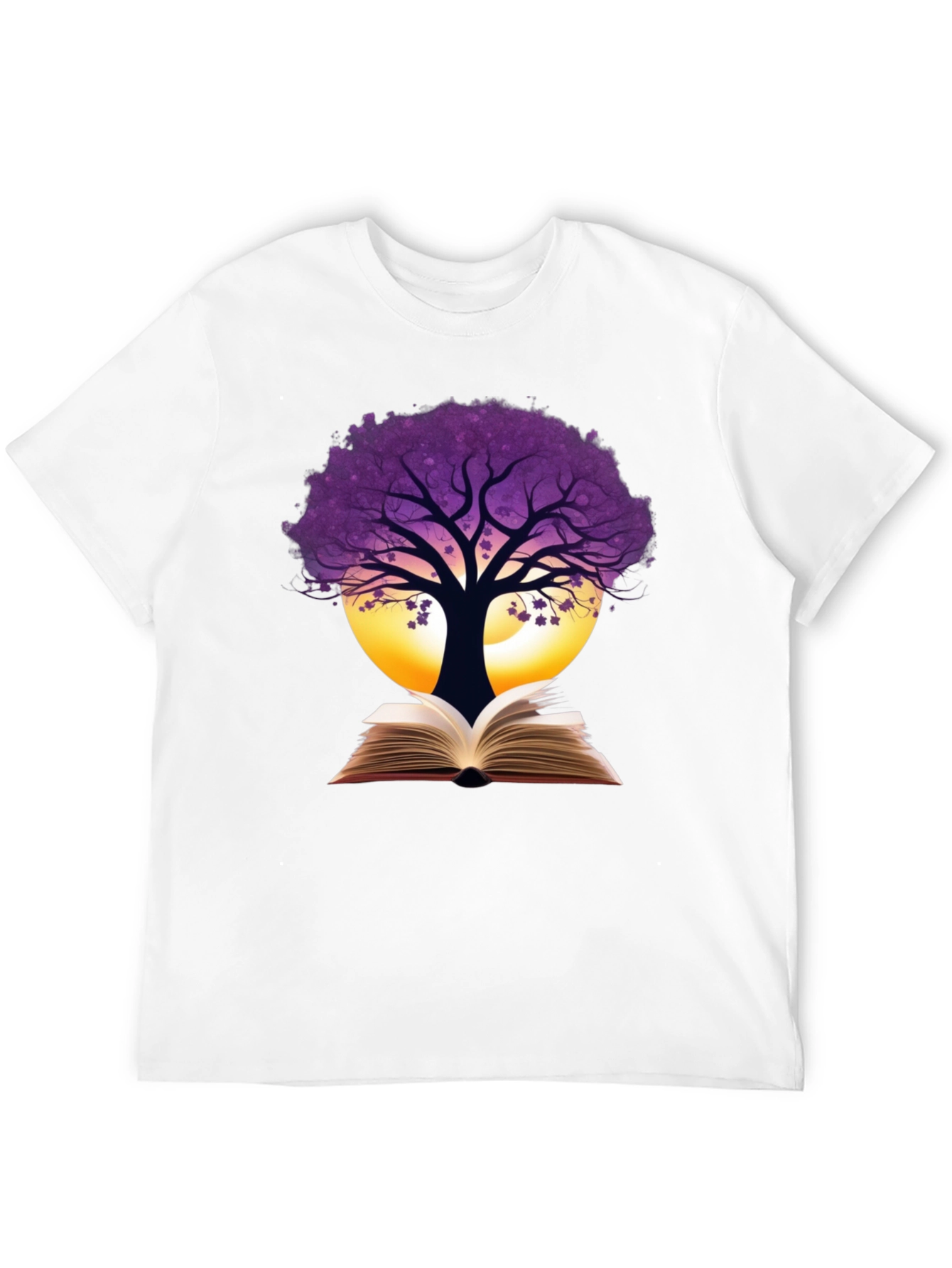 Book Tree Graphic Tee - Nature Reader Shirt
