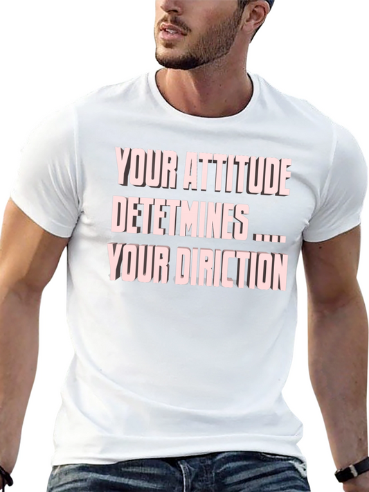 Attitude Determines Direction Black T-Shirt