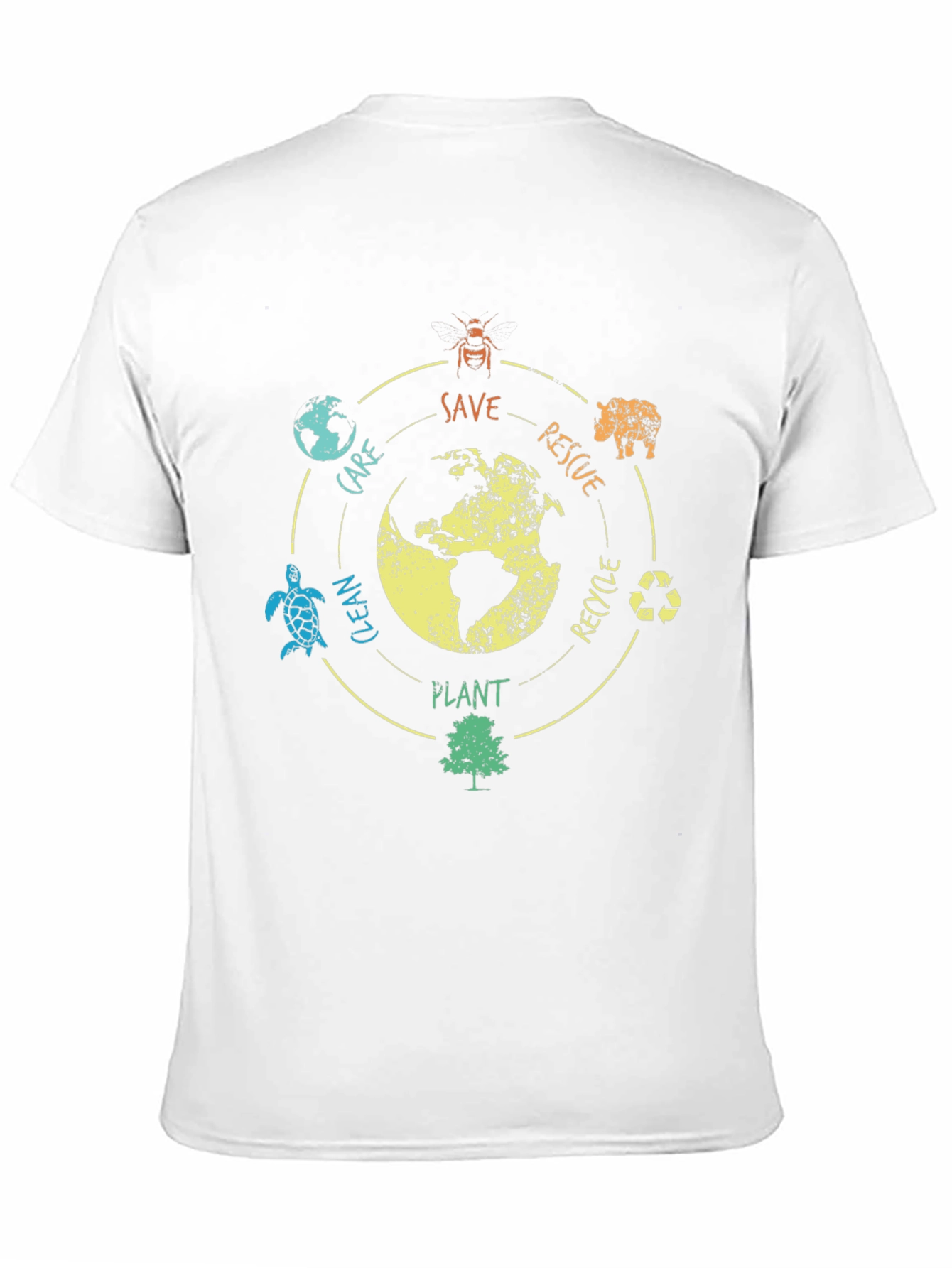 Eco-Friendly Save the Planet Graphic T-Shirt