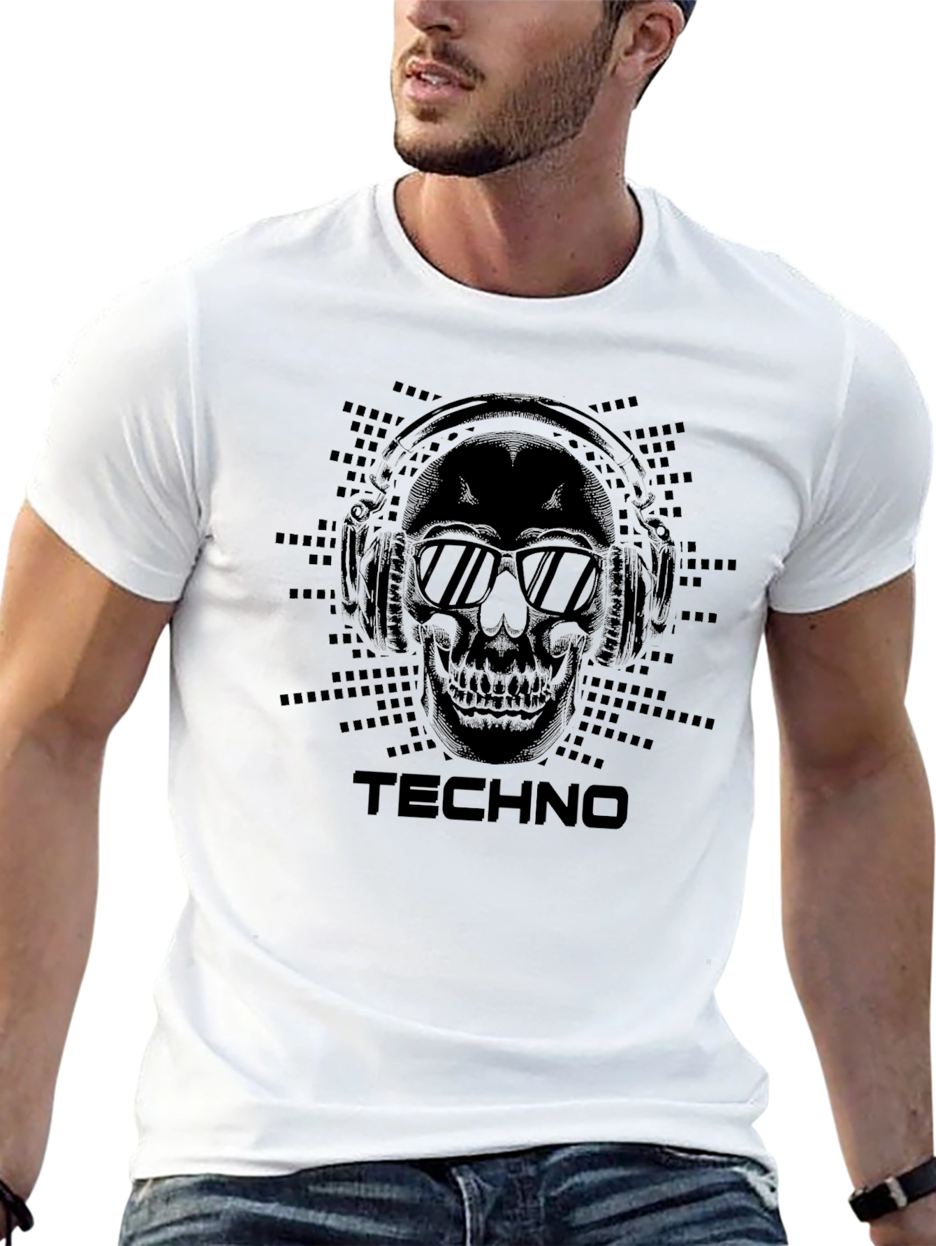 Techno Skull Graphic Tee