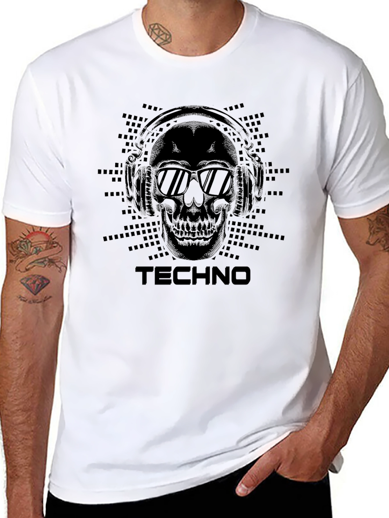 Techno Skull Graphic Tee