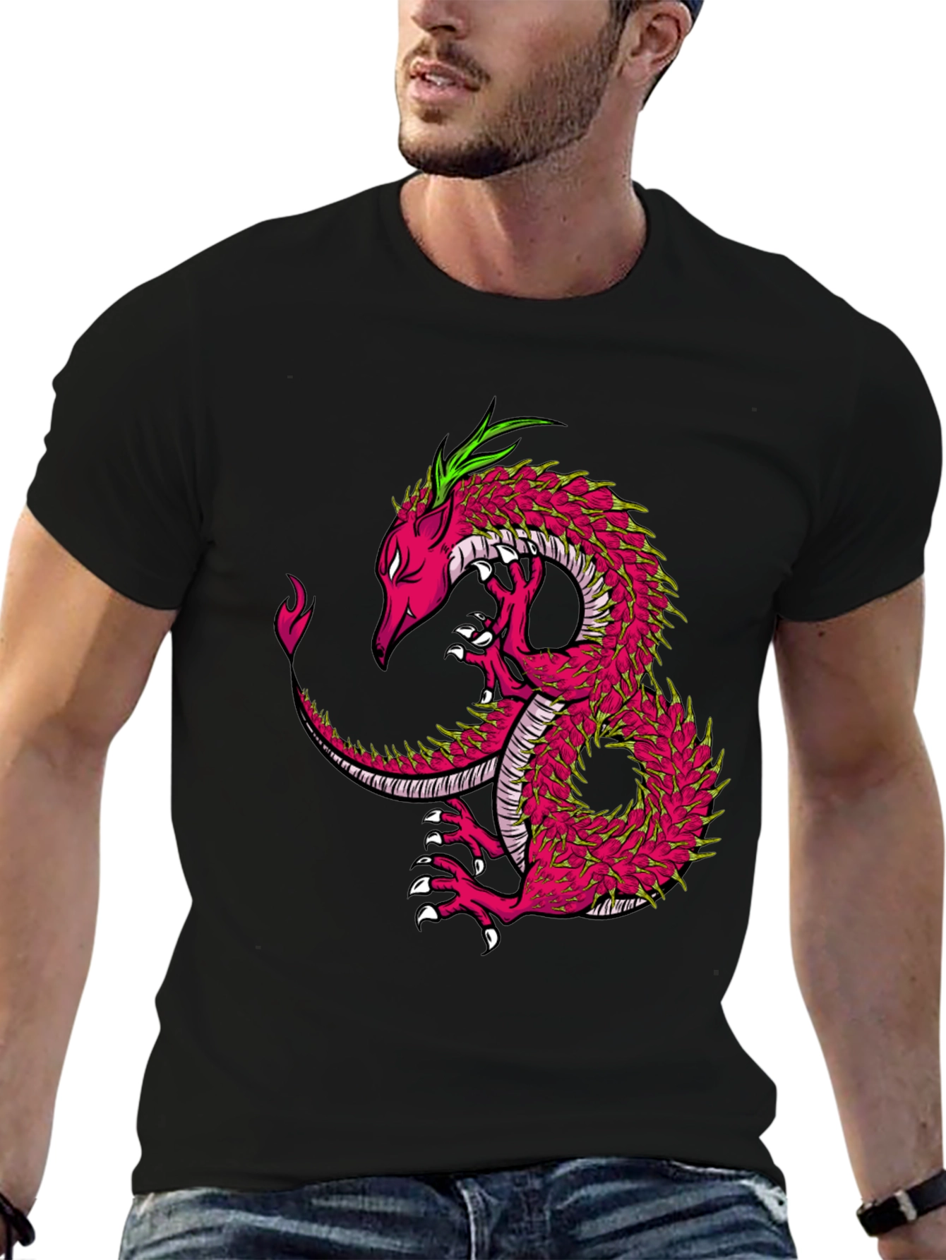 Dragon Graphic Tee - Cool Black T-Shirt