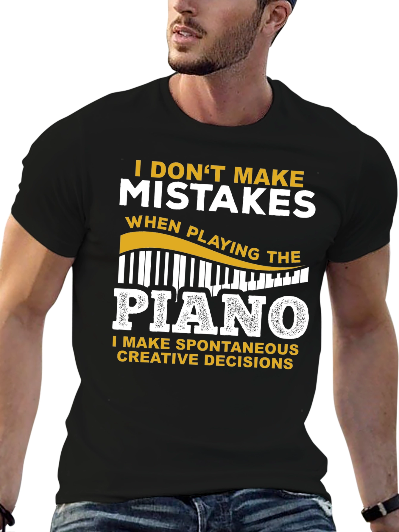 Piano Player T-Shirt: Creative Decisions