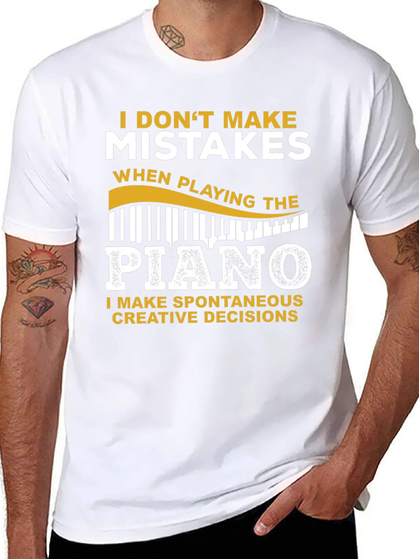 Piano Player T-Shirt: Creative Decisions