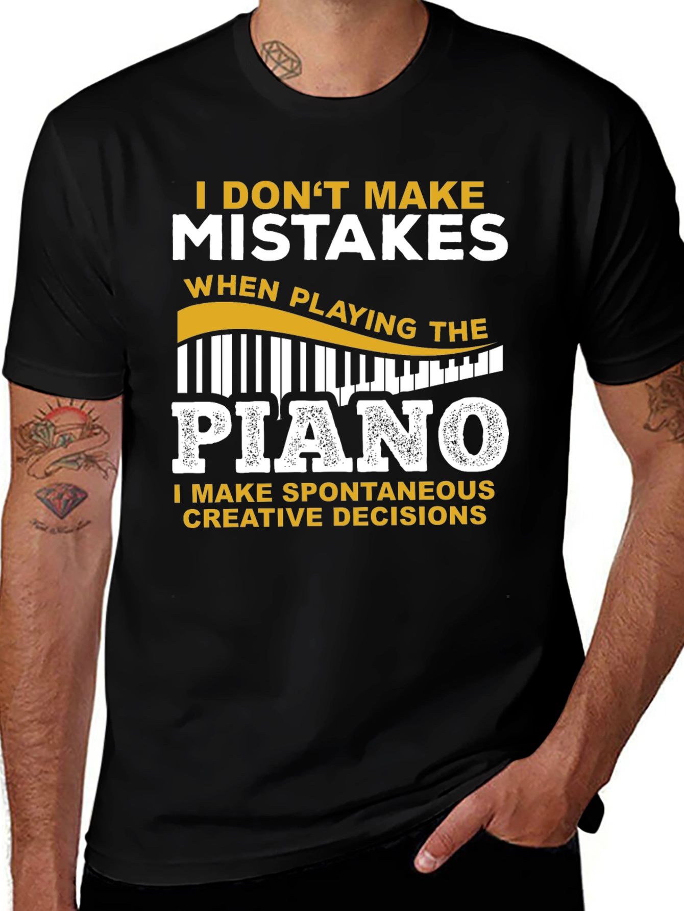 Piano Player T-Shirt: Creative Decisions