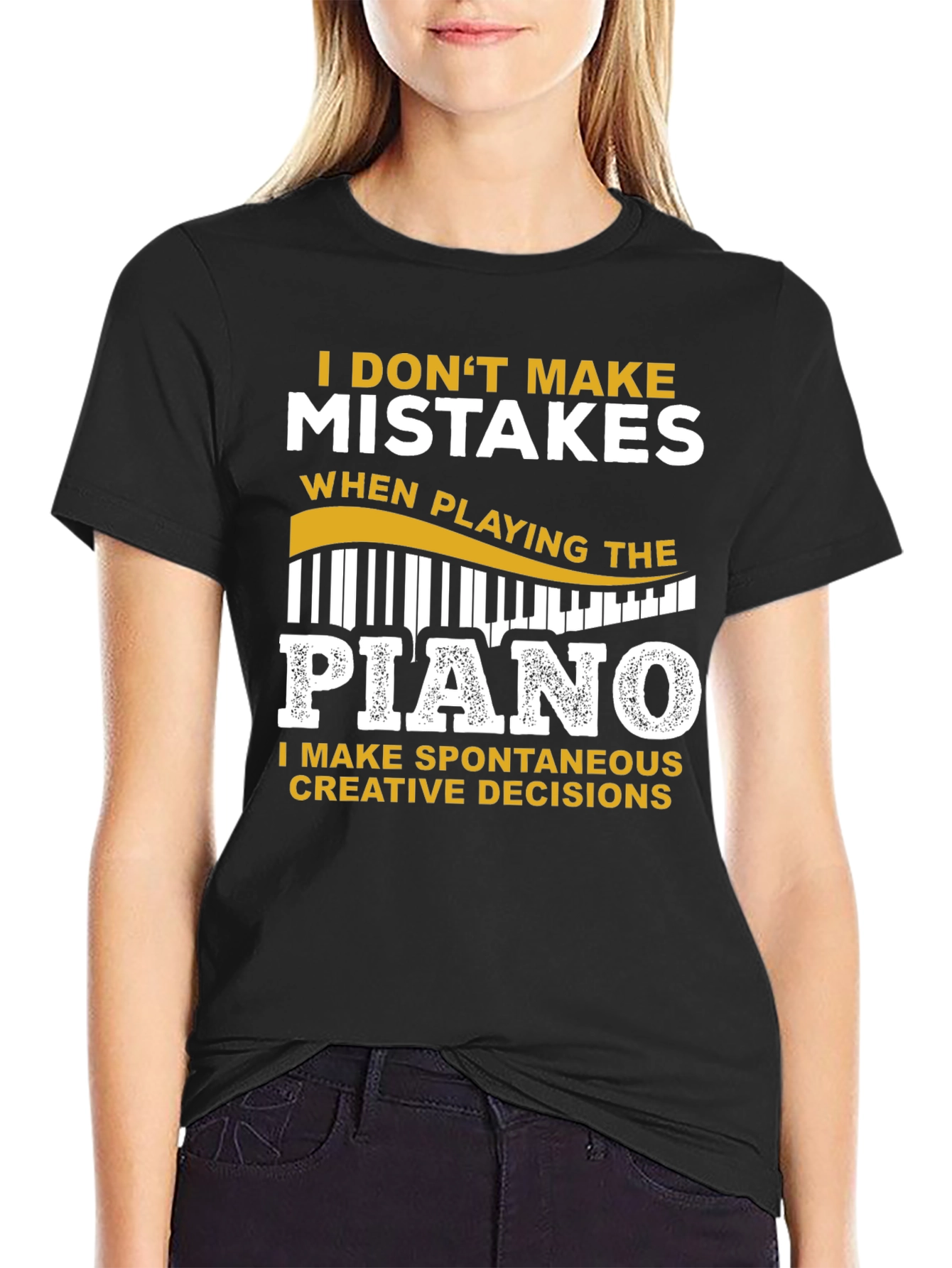 Piano Player T-Shirt: Creative Decisions