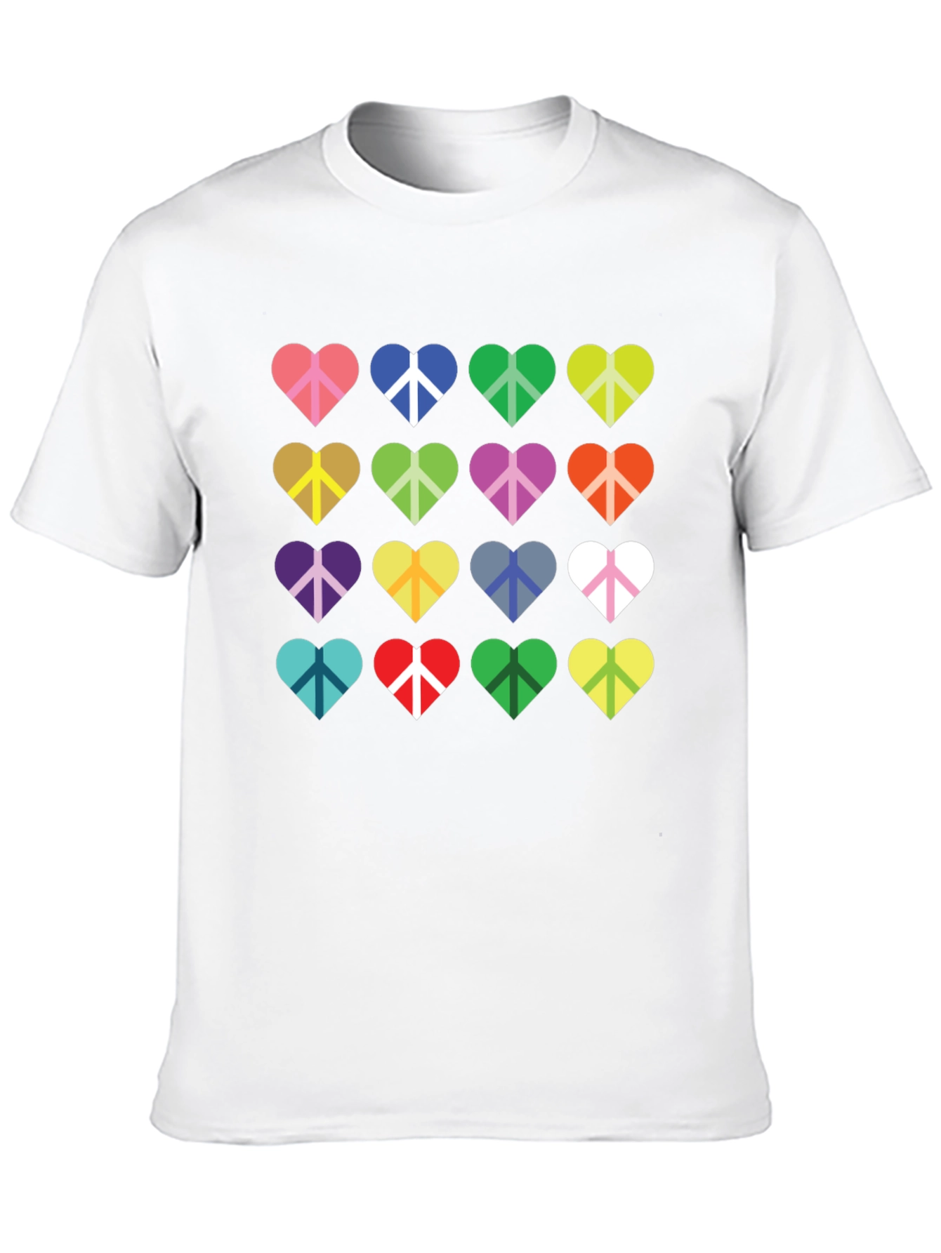 Heart Peace Sign Graphic T-Shirt