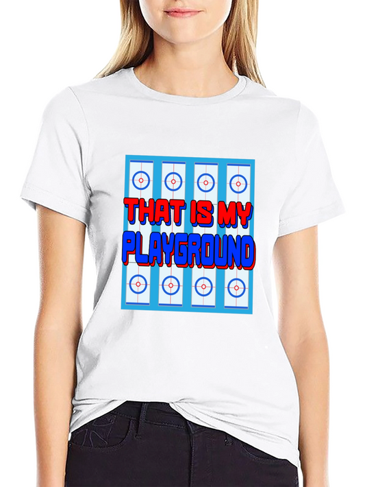 Curling Playground Graphic T-Shirt