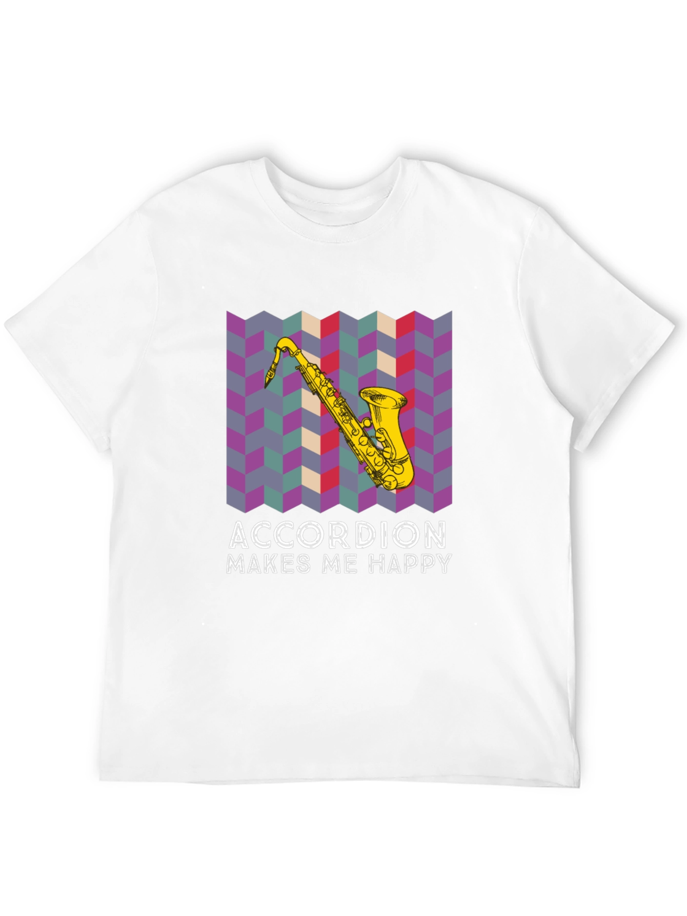 Accordion Makes Me Happy T-Shirt