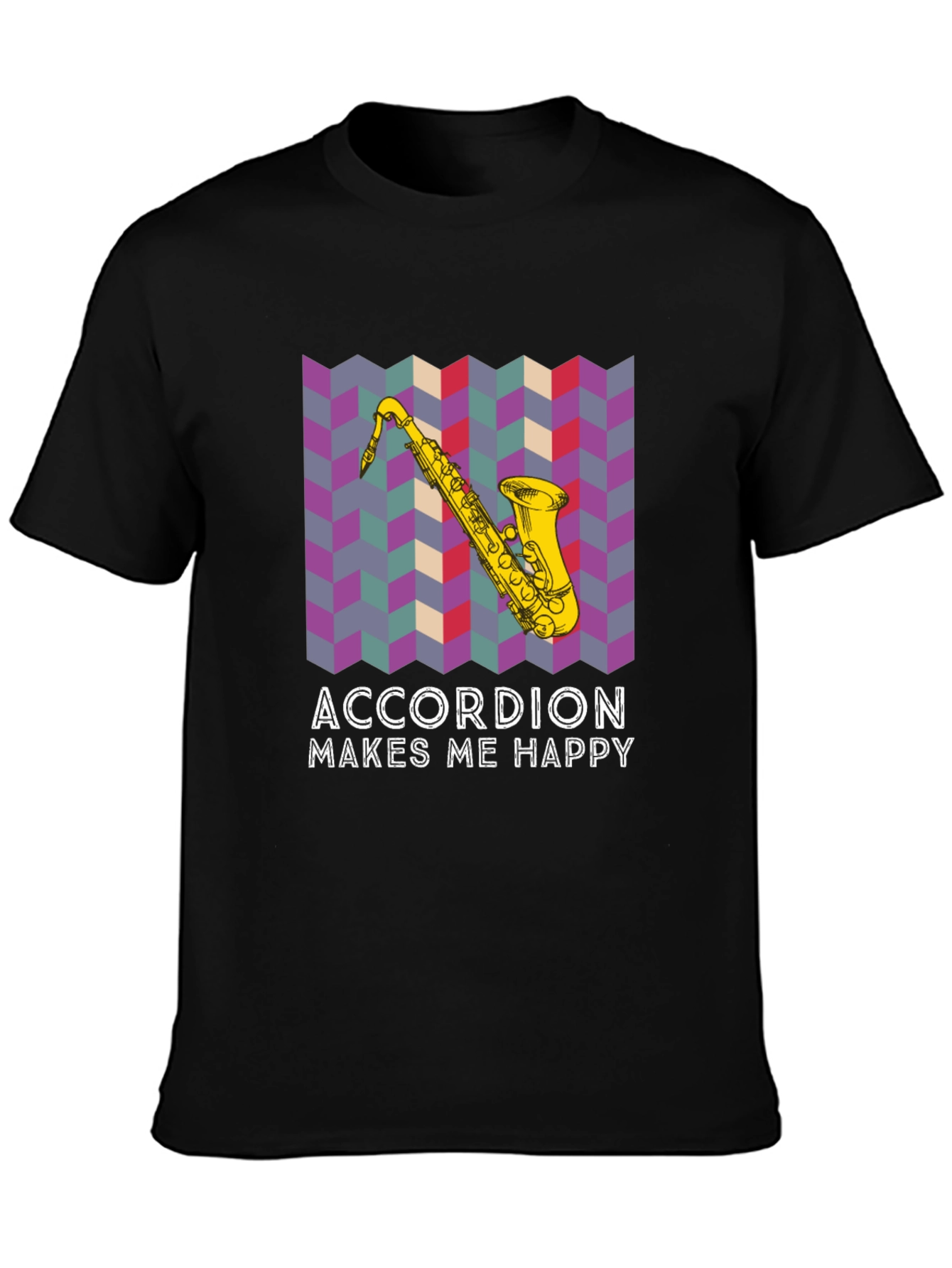 Accordion Makes Me Happy T-Shirt