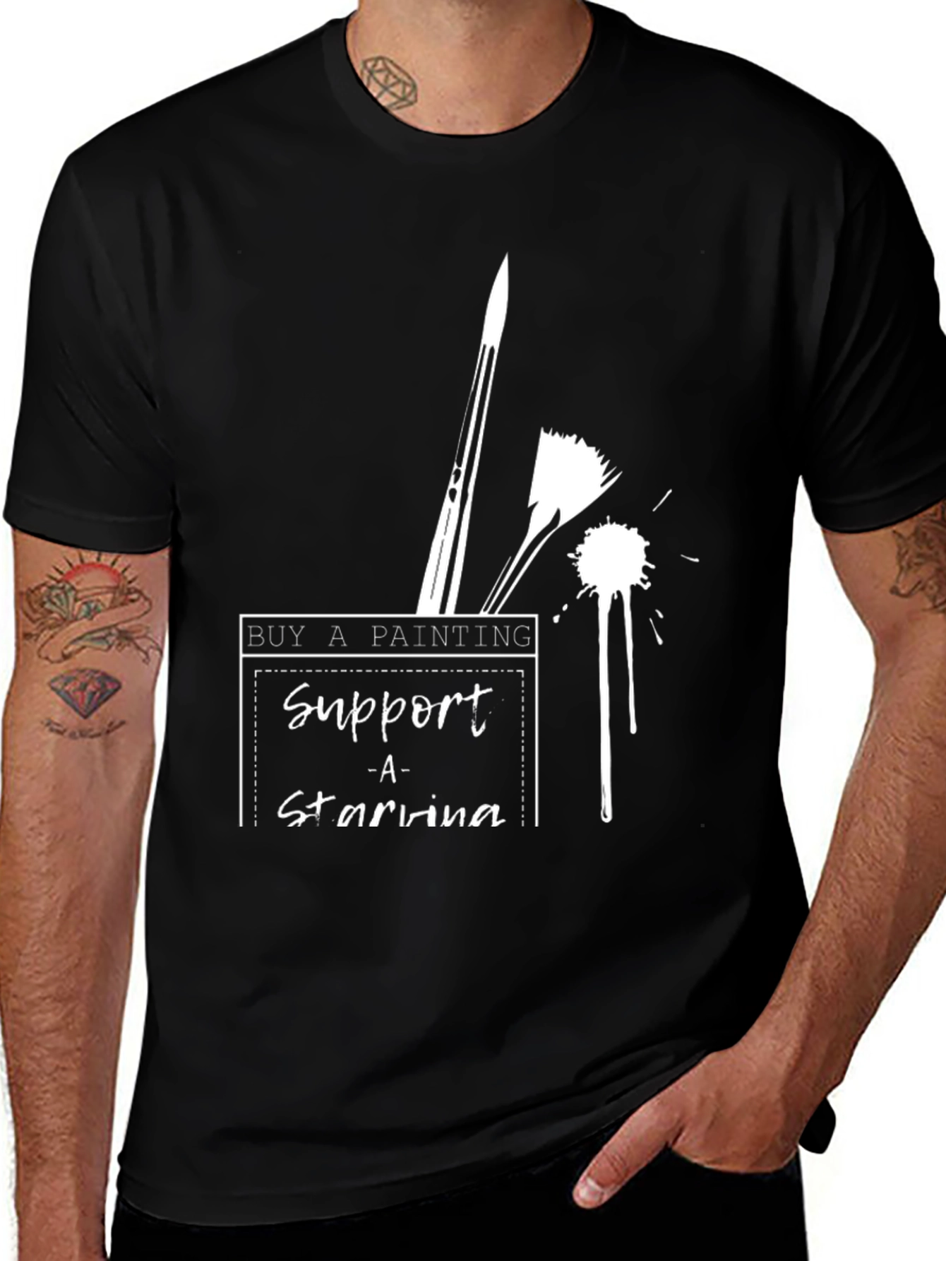 Support Starving Artists T-Shirt - Buy a Painting