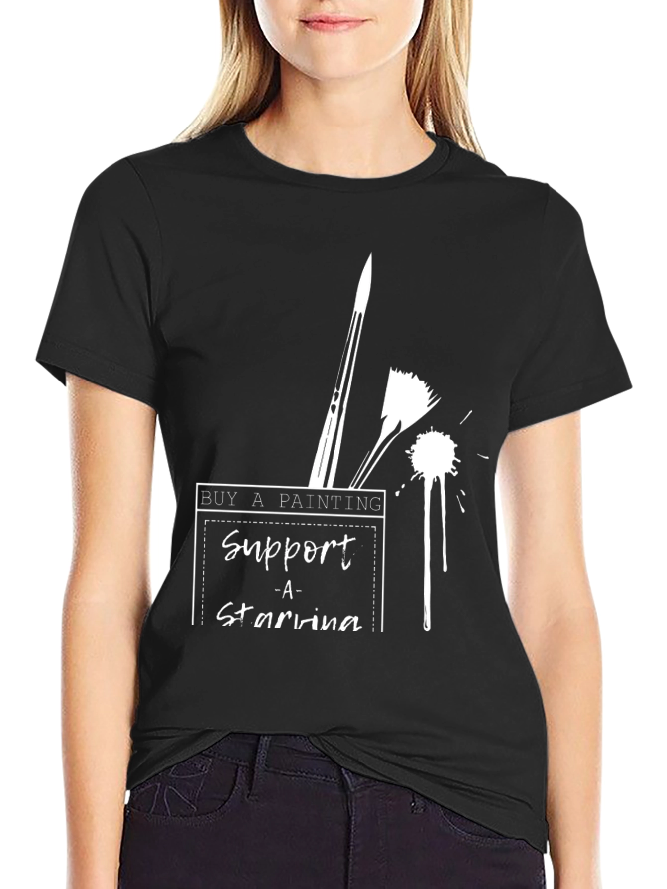 Support Starving Artists T-Shirt - Buy a Painting