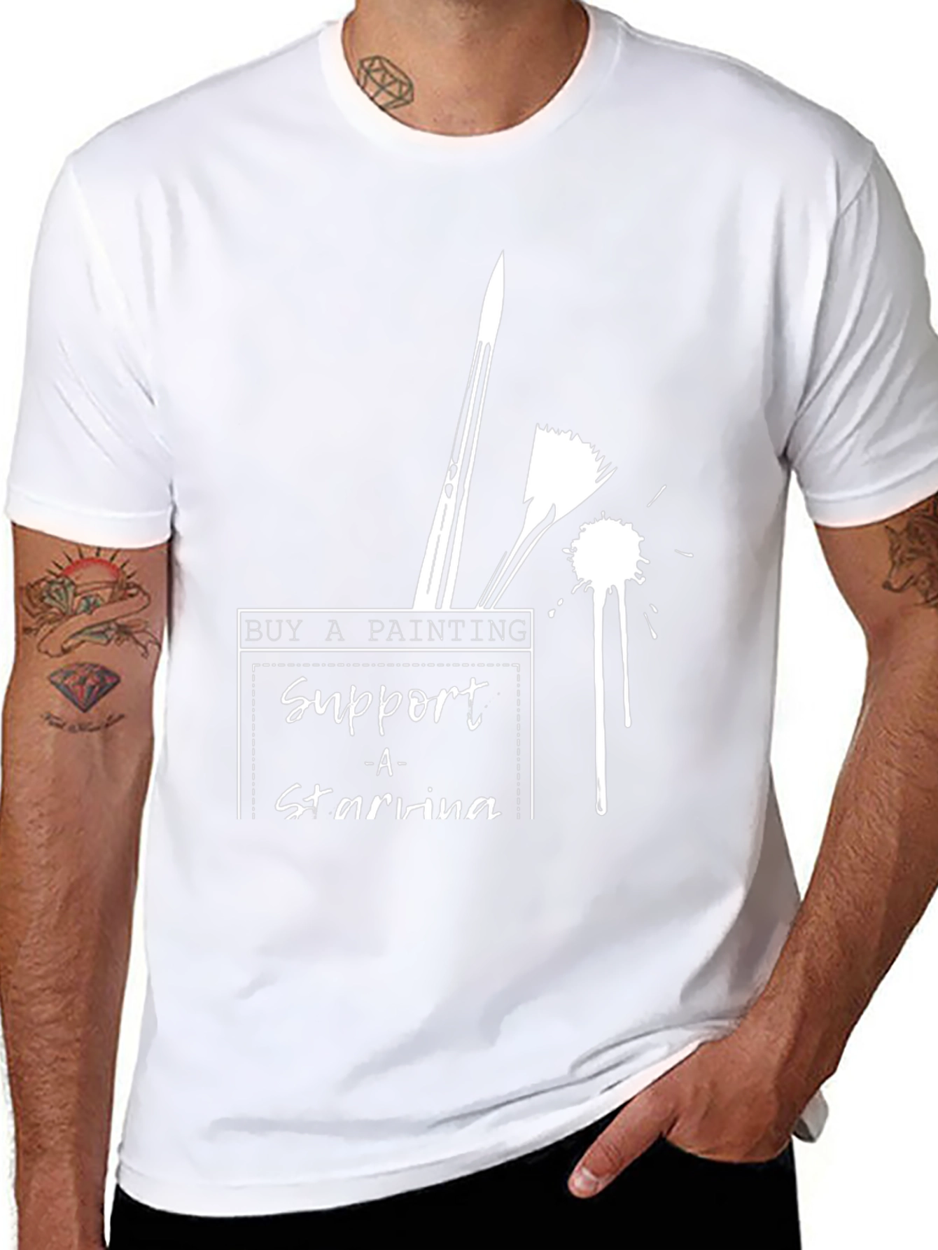 Support Starving Artists T-Shirt - Buy a Painting
