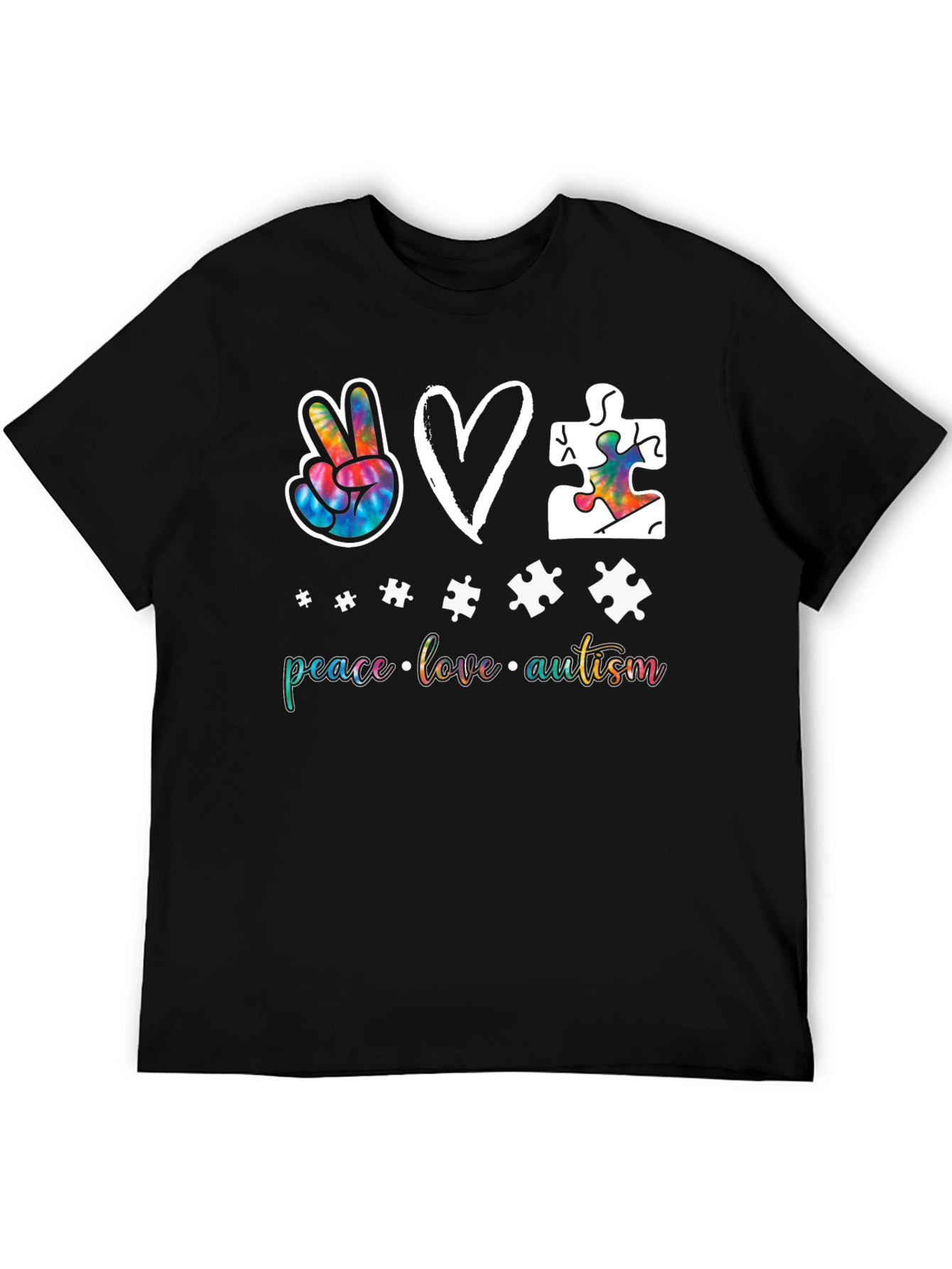 Peace Love Autism Graphic Tee