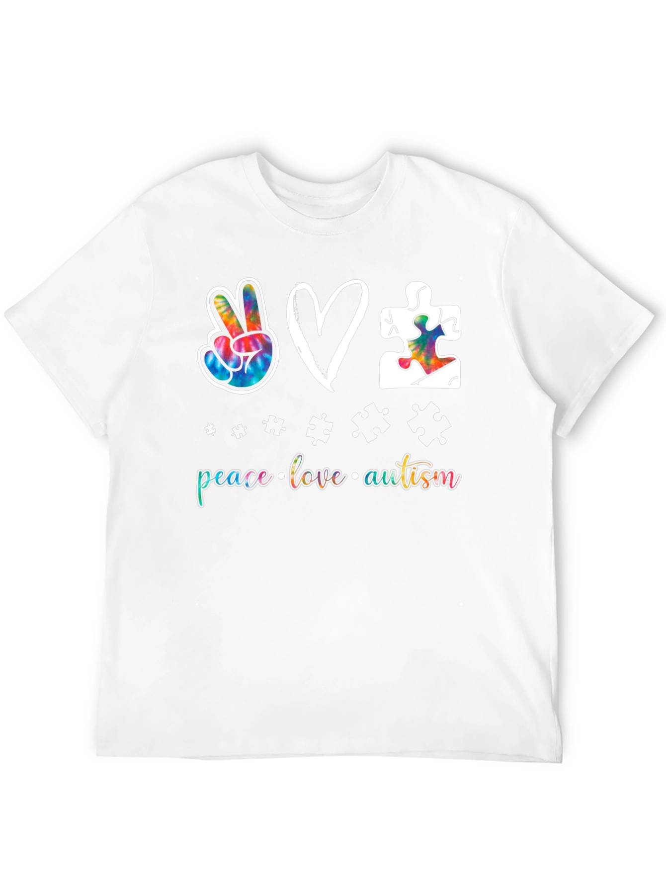 Peace Love Autism Graphic Tee