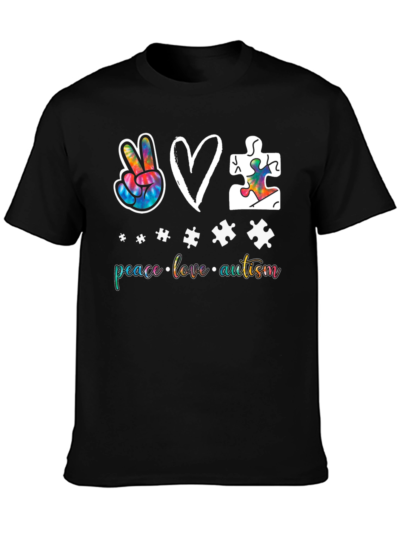 Peace Love Autism Graphic Tee
